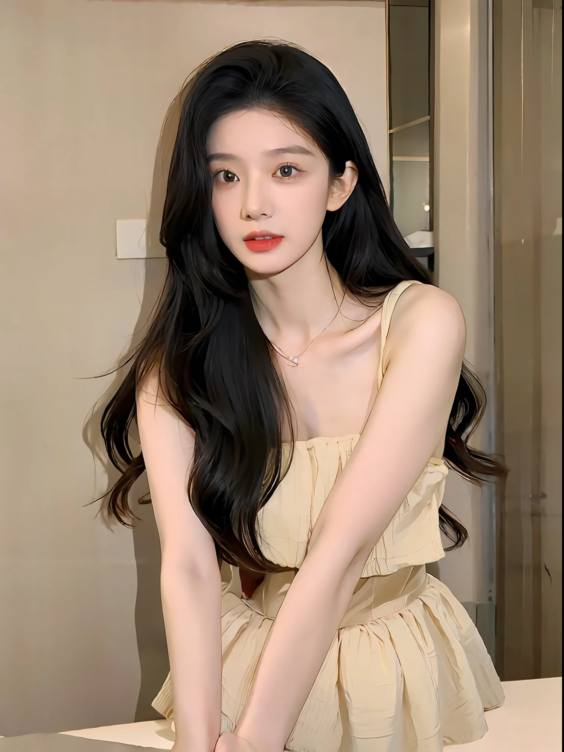 Best quality at best,tmasterpiece,超高分辨率,Textured skin,The is very detailed,awardwinning,high detal,(realisticlying:1.4),s girl,Juvenile,Clear eyes,Pupil correction,A detailed eye