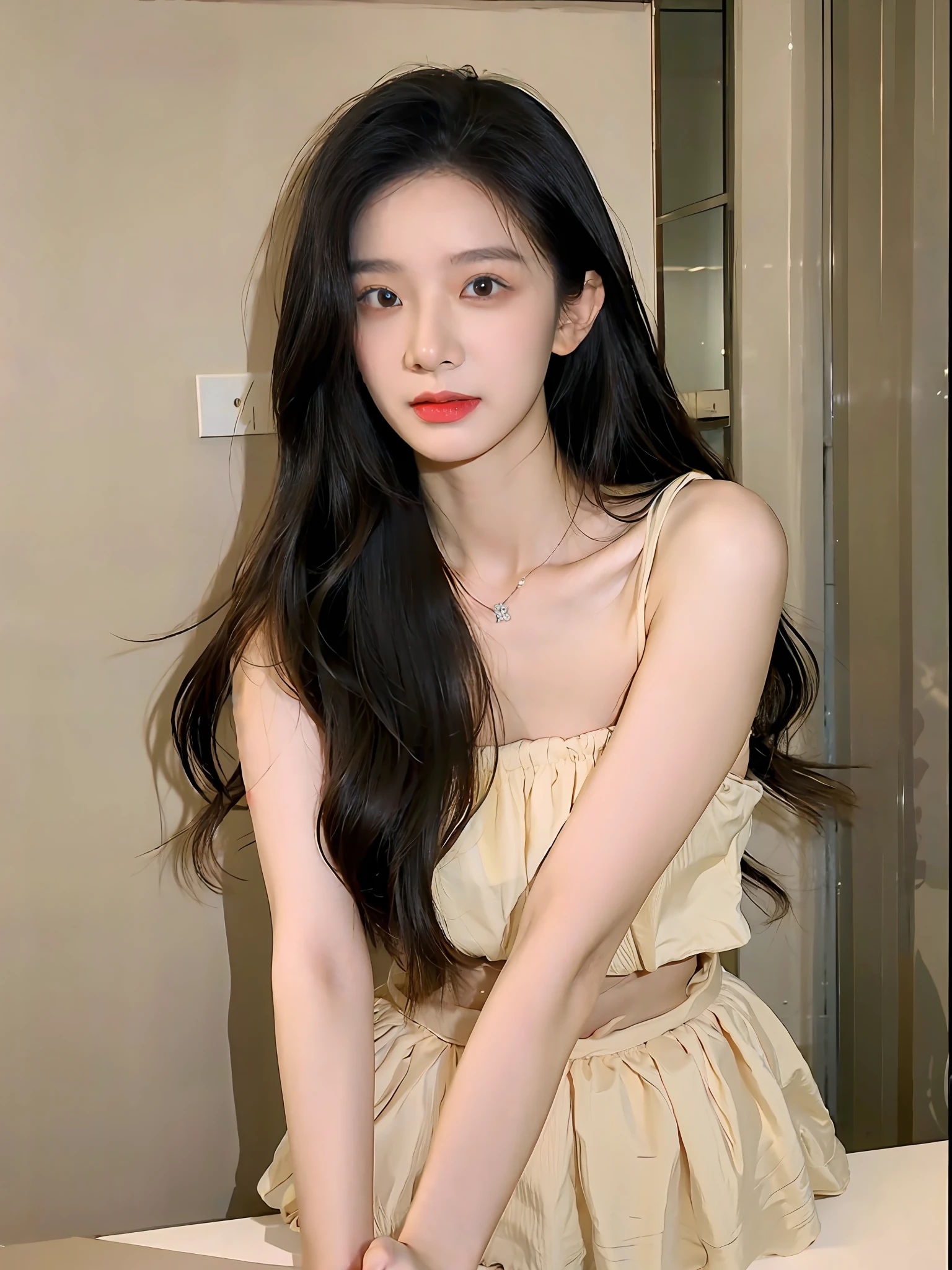 Best quality at best,tmasterpiece,超高分辨率,Textured skin,The is very detailed,awardwinning,high detal,(realisticlying:1.4),teens girl,Juvenile,Clear eyes,Pupil correction,A detailed eye