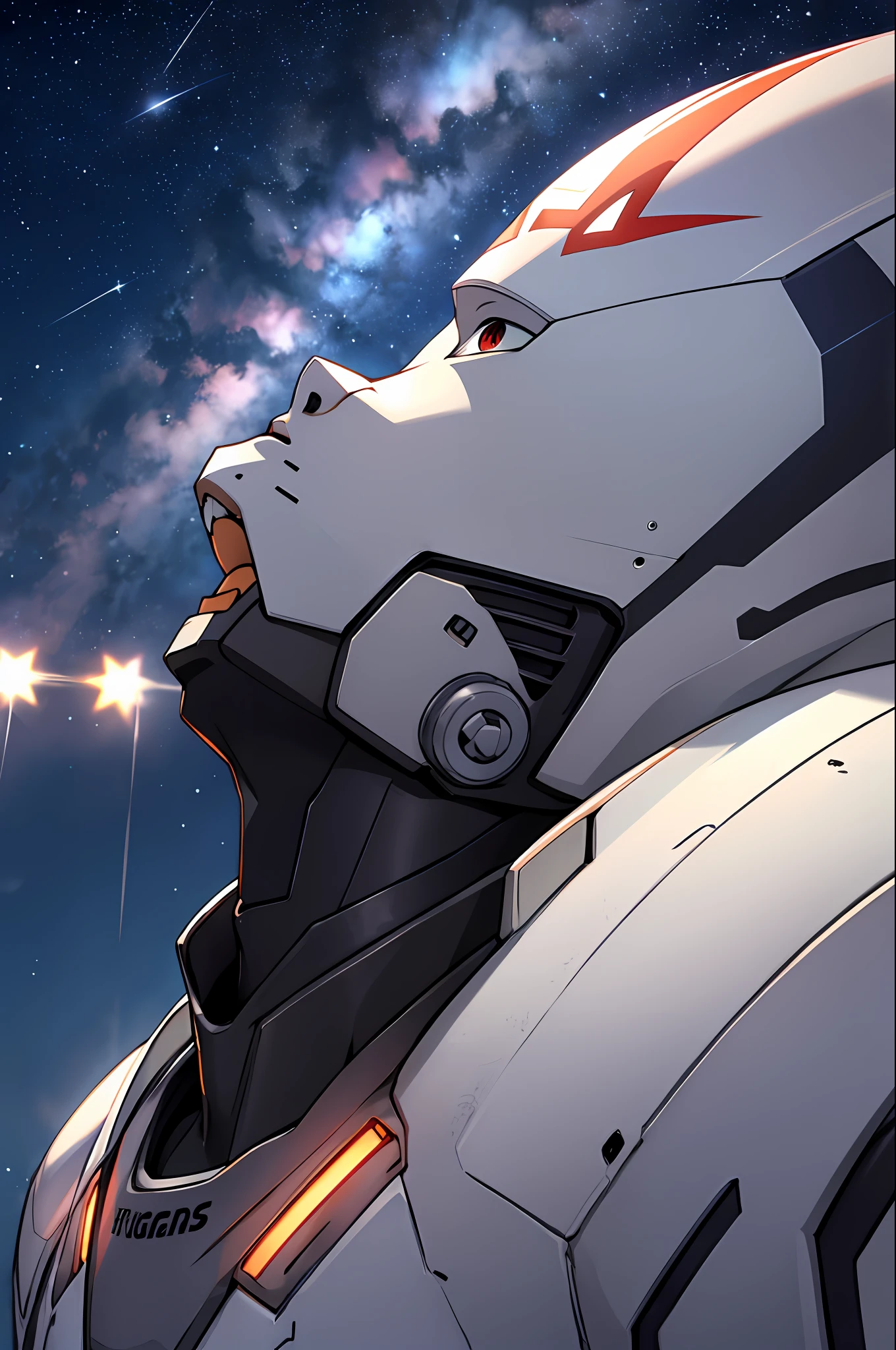 Digga Ultraman looking up at the stars