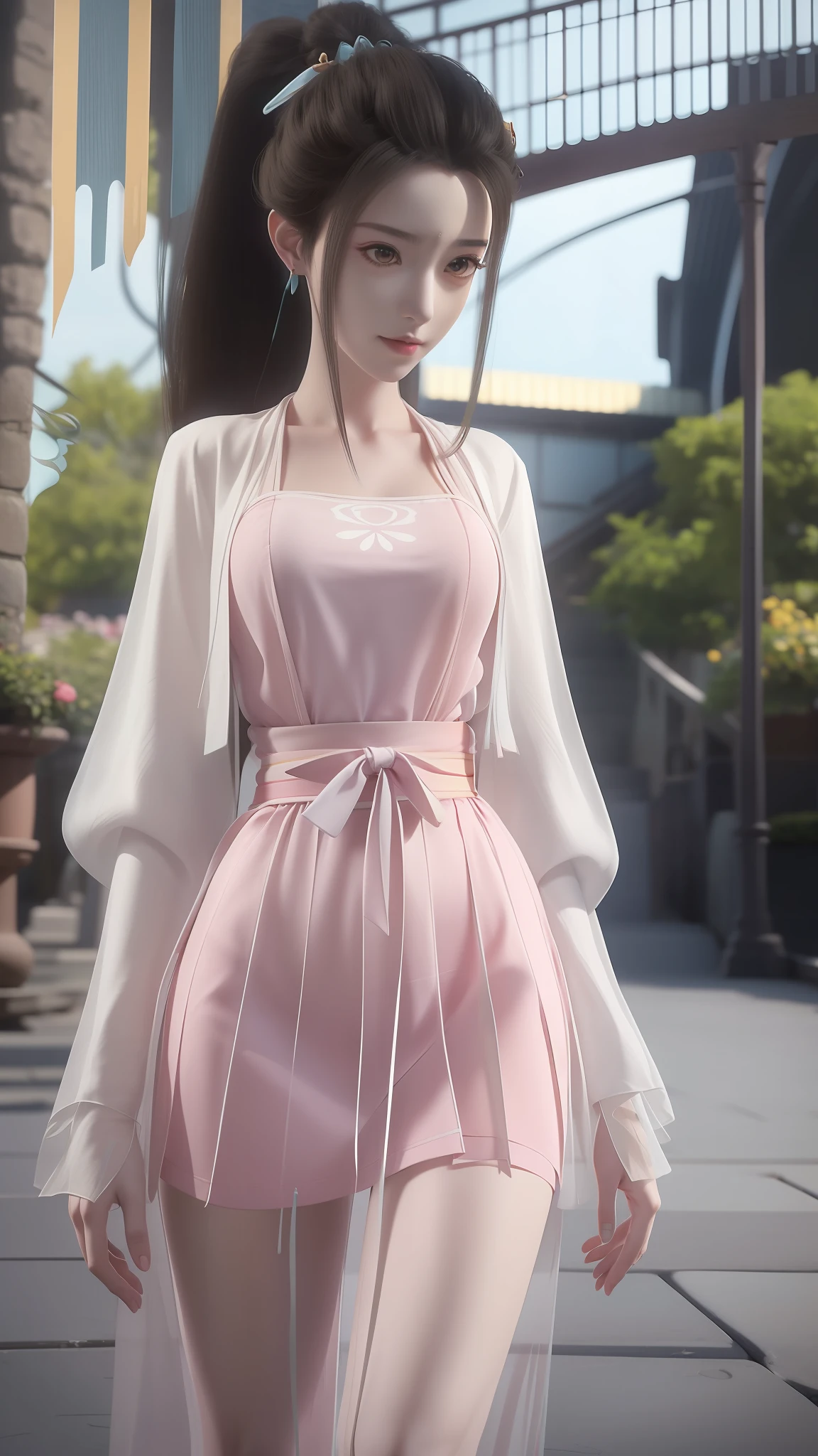 anime - style image of a woman in a short skirt and shirt, seductive anime girls, Smooth anime CG art, Surrealism female students, Surrealism female students, thighhighs and skirt, photorealistic anime girl rendering, beautiful and seductive anime woman, Realistic schoolgirl, Realistic anime 3 D style, 3 d anime realistic, Beautiful Anime High School Girls