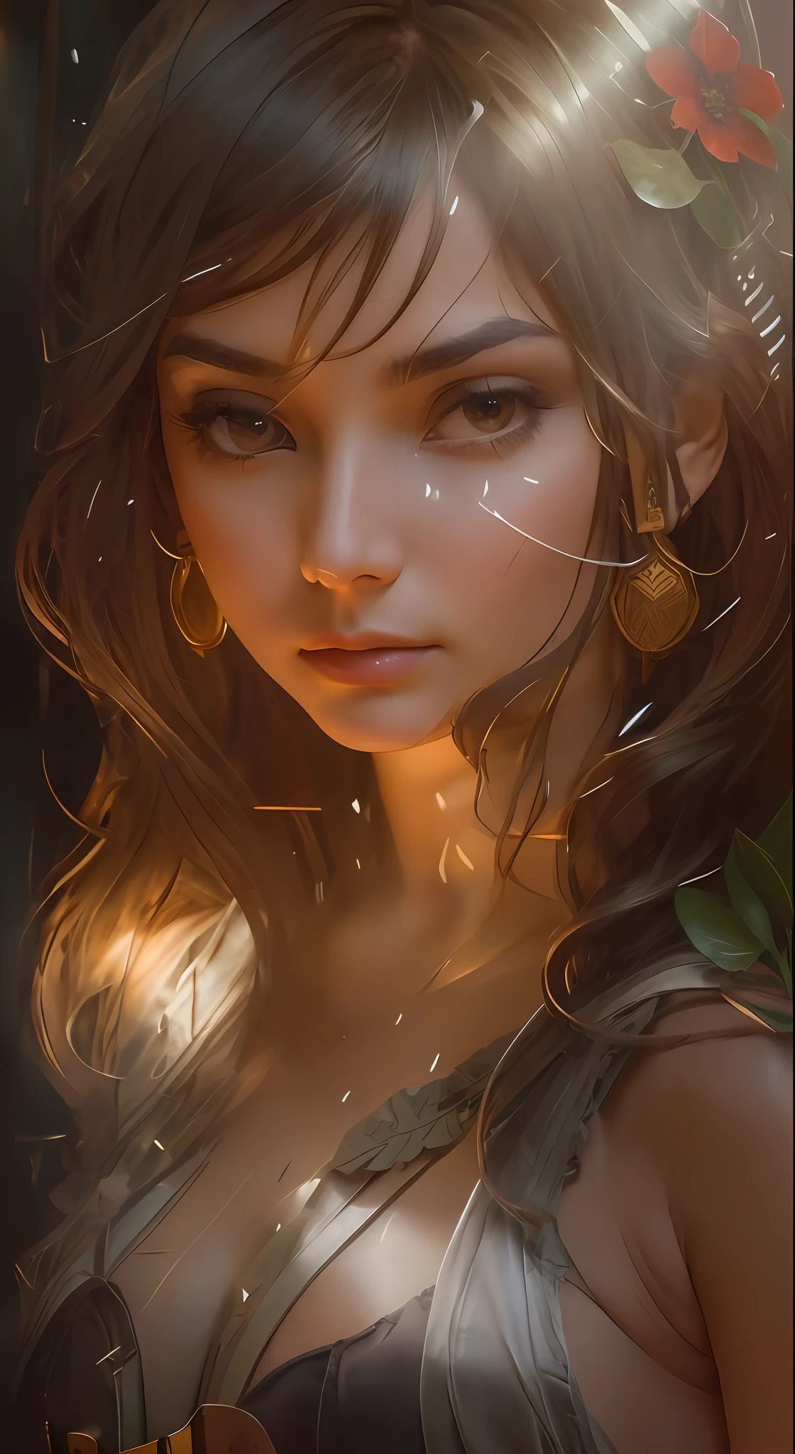 tmasterpiece, Brad Jongsan walks through the jungle (Night of the Fireflies), (higly detailed: 1 1), rough face, natural skin, hiquality, NSFW, pretty eyes, (Detailed face and eyes), (s face: 1 2), tumult, Complementary, real-photo, PSD, Lightweight Film Photography, Sharp focus, contrast lighting, Detailed leather, high resolution 8k, Crazy detailing, Realistic, professional photo of a, 8k UHD, DSLR, soft light, hiquality, film grains, Fujifilm XT3