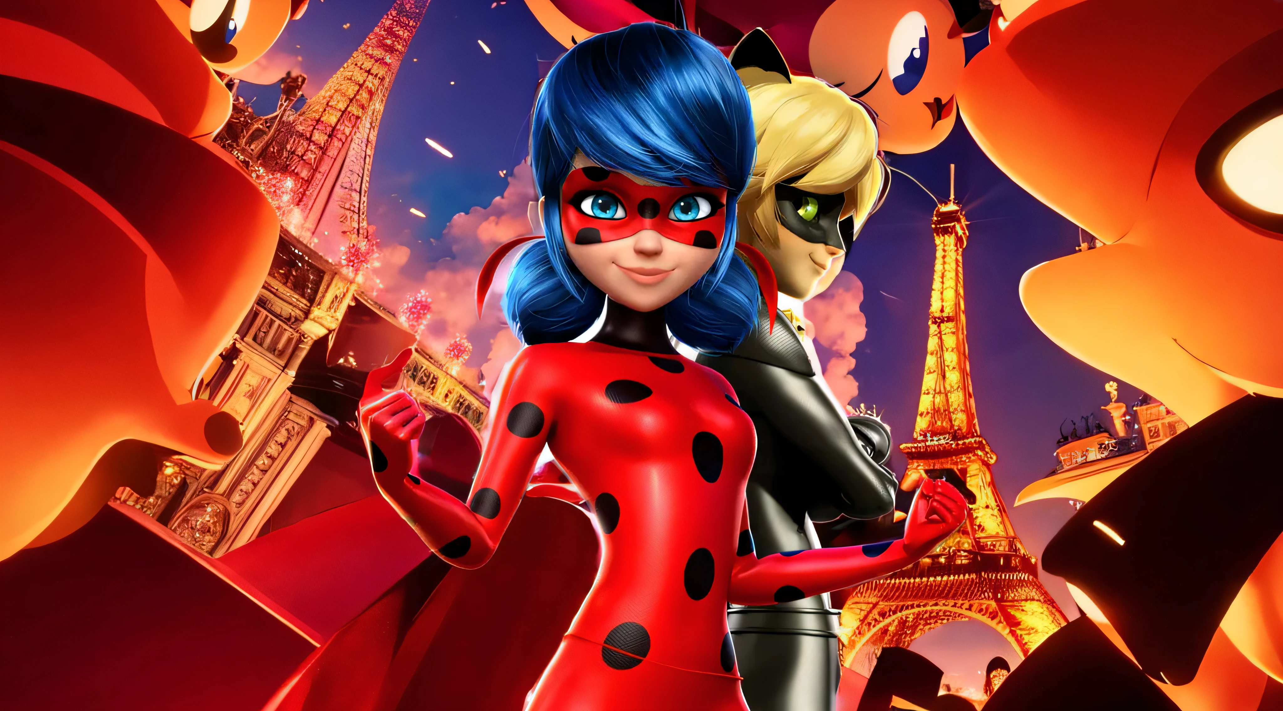 background, france, torre eiffel, miraculos, animation, cartoon