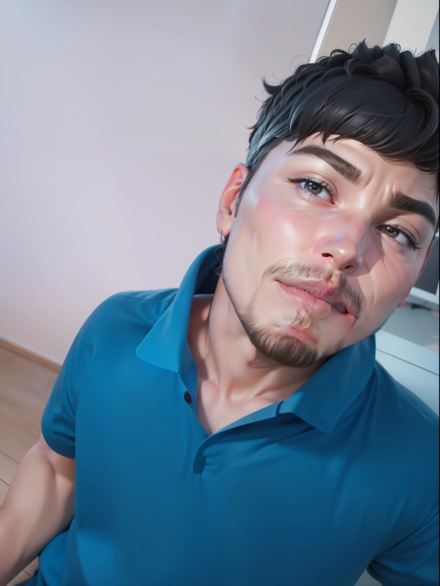 3d face,smart boy, realistic,