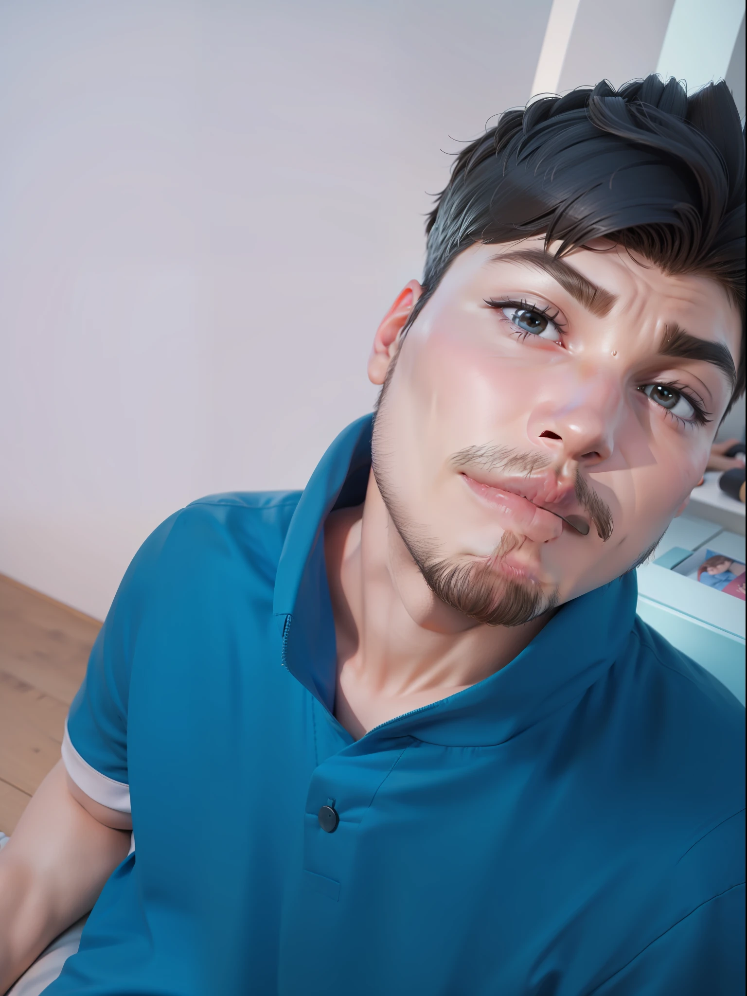 3d face,smart boy, realistic,