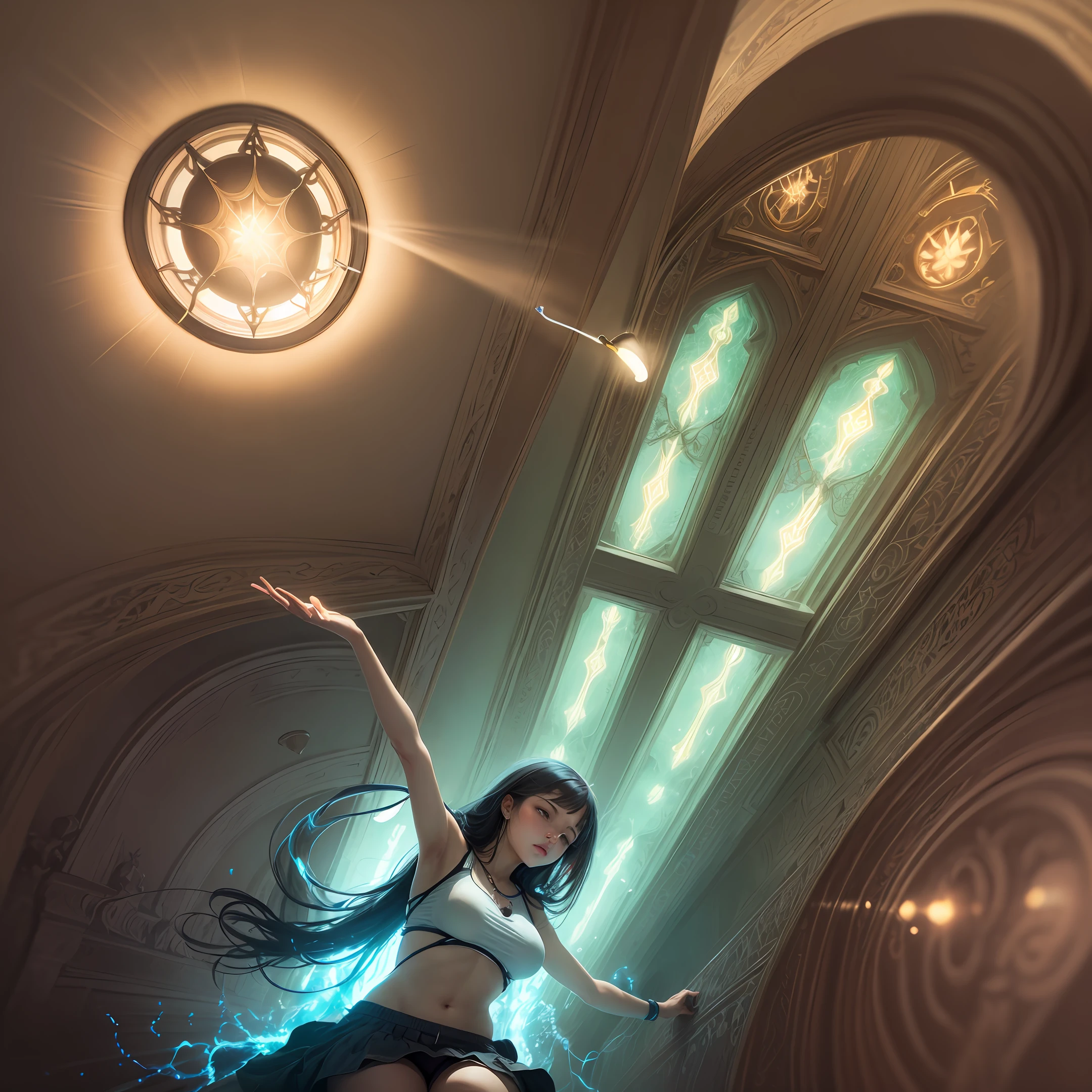 a person illuminating light symbolising spiritual growth,ar --auto --s2