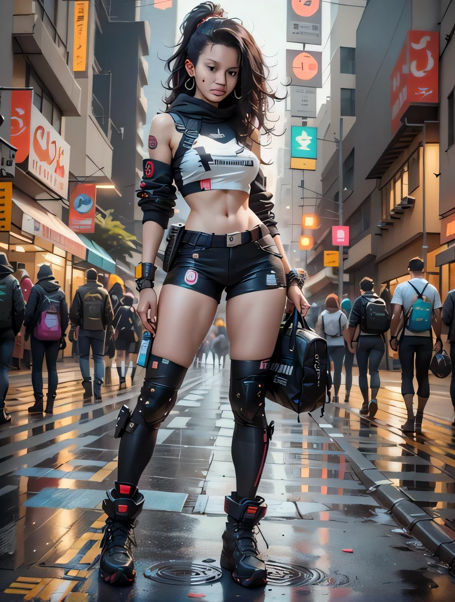 mulher araffe em uma saia curta e botas posando em uma rua da cidade, Cyberpunk 2 0 e. o modelo menina, Garota cyberpunk, roupa cyberpunk, Foto cyberpunk, modelo bonito da mulher cyberpunk, estilo cyberpunk, roupa estilo cyberpunk, cyberpunk menina bonita, Judy Alvarez cyberpunk, menina de anime cyberpunk feminino, moda cyberpunk, cyberpunk feminino, estilo cyberpunk hiper-realista