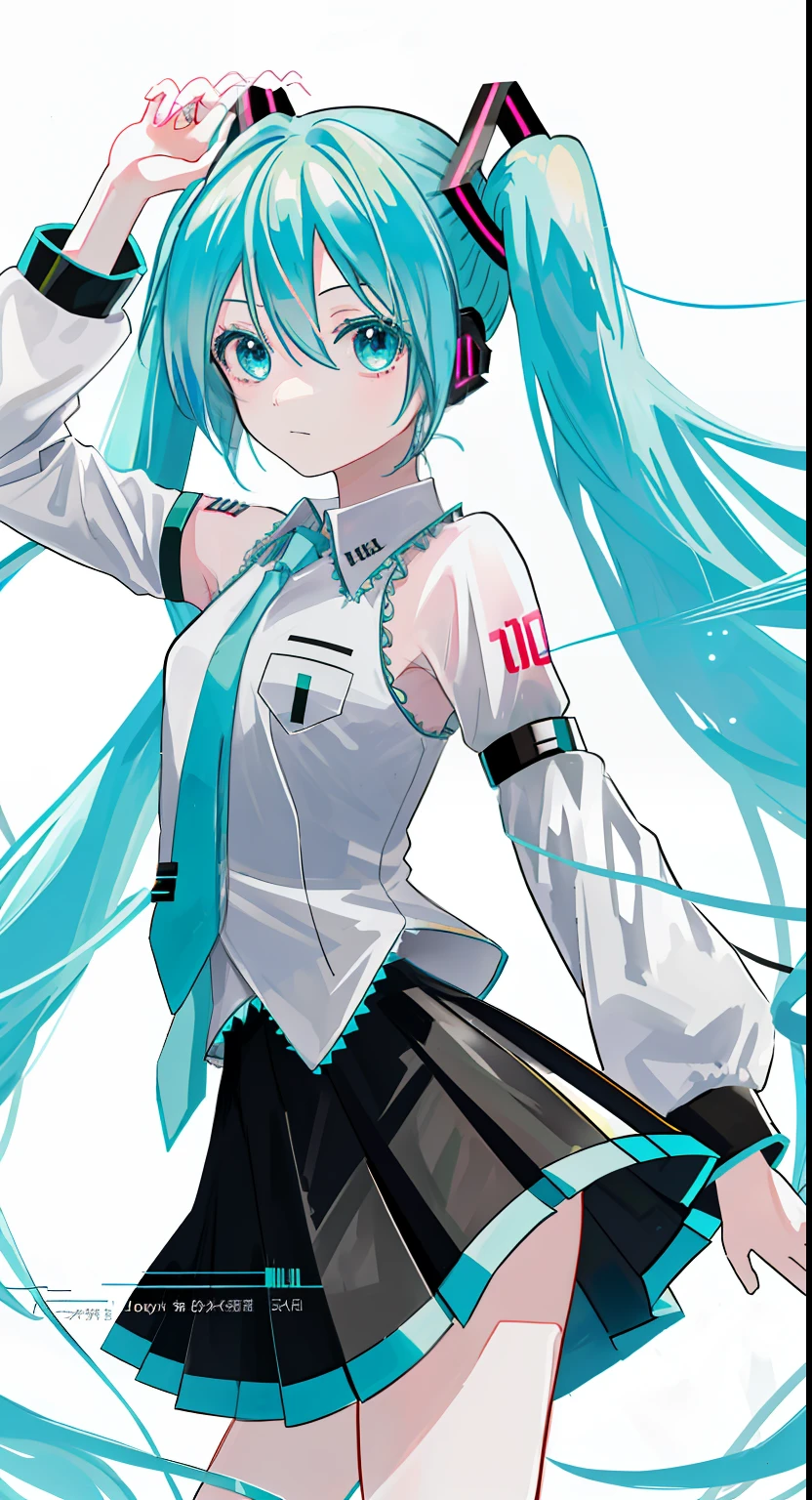 （Naked loli），Pubic hair shows through，（nedium breasts），anime girl with long blue hair and a white shirt and black skirt, Hatsune Miku, Portrait of Hatsune Miku, Hatsune Miku short hair, vocaloid, hatsune miku portrait, Os amigos, mikudayo, Anime girl with teal hair, Hatsune Miku cosplay, hatsune miku face, style of anime4 K, An anime girl, attractive anime girls