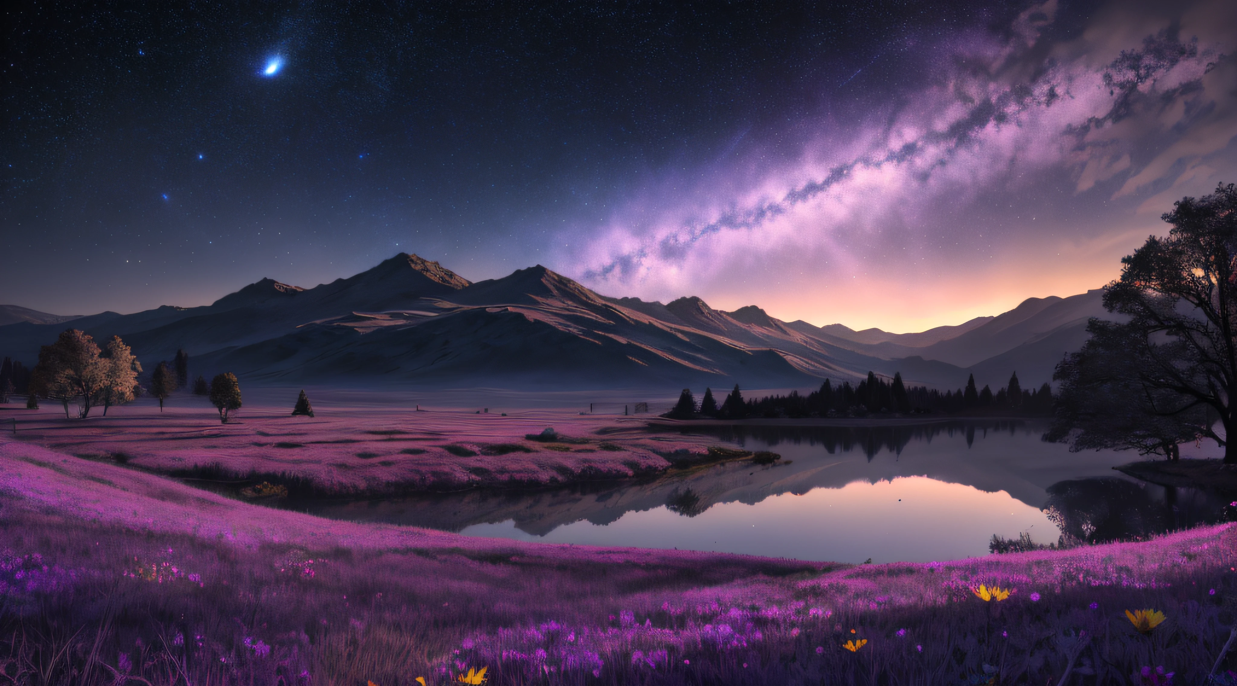 shadowland, cosmos in background, beautiful scenario, 4k HDR,