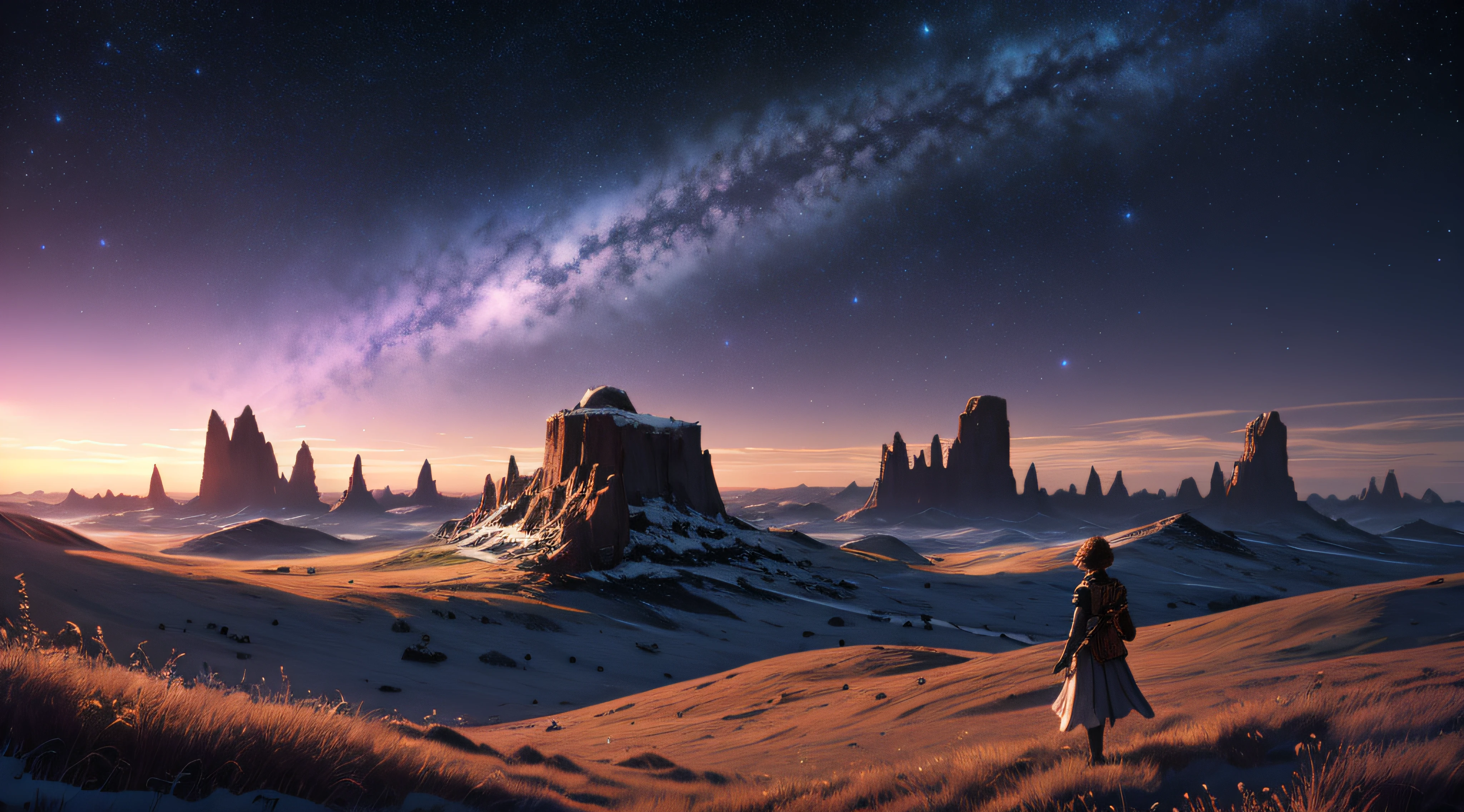 shadowland, cosmos in background, beautiful scenario, 4k HDR,