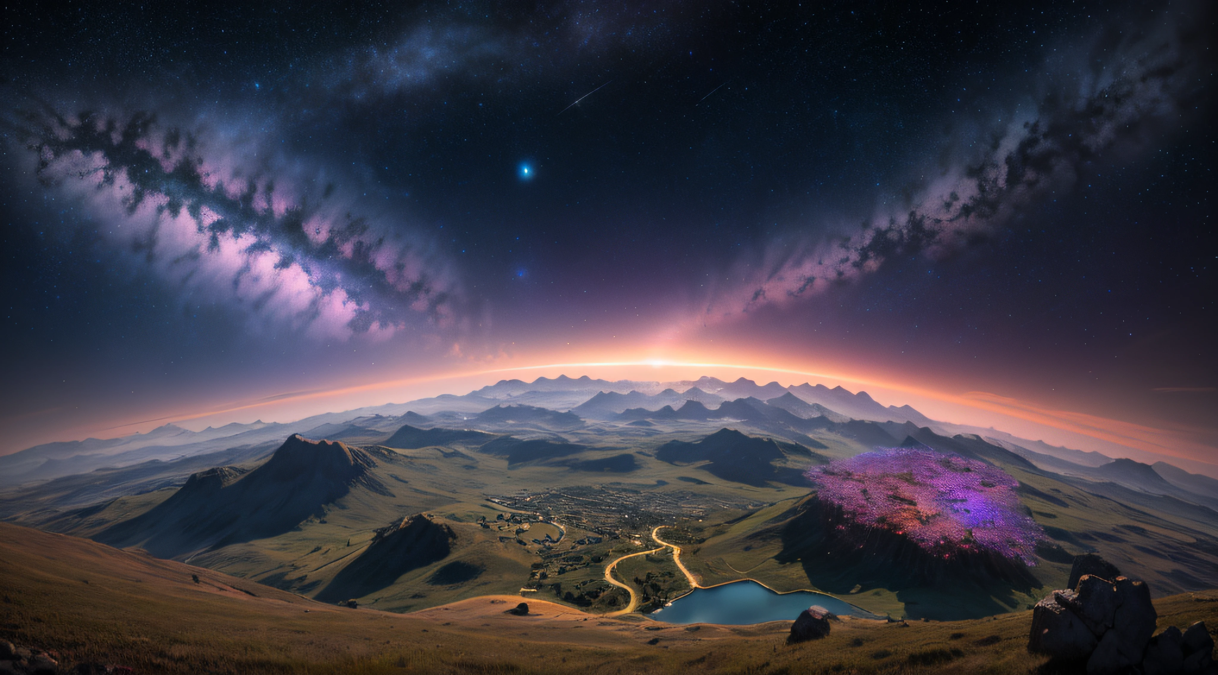 shadowland, cosmos in background, beautiful scenario, 4k HDR,