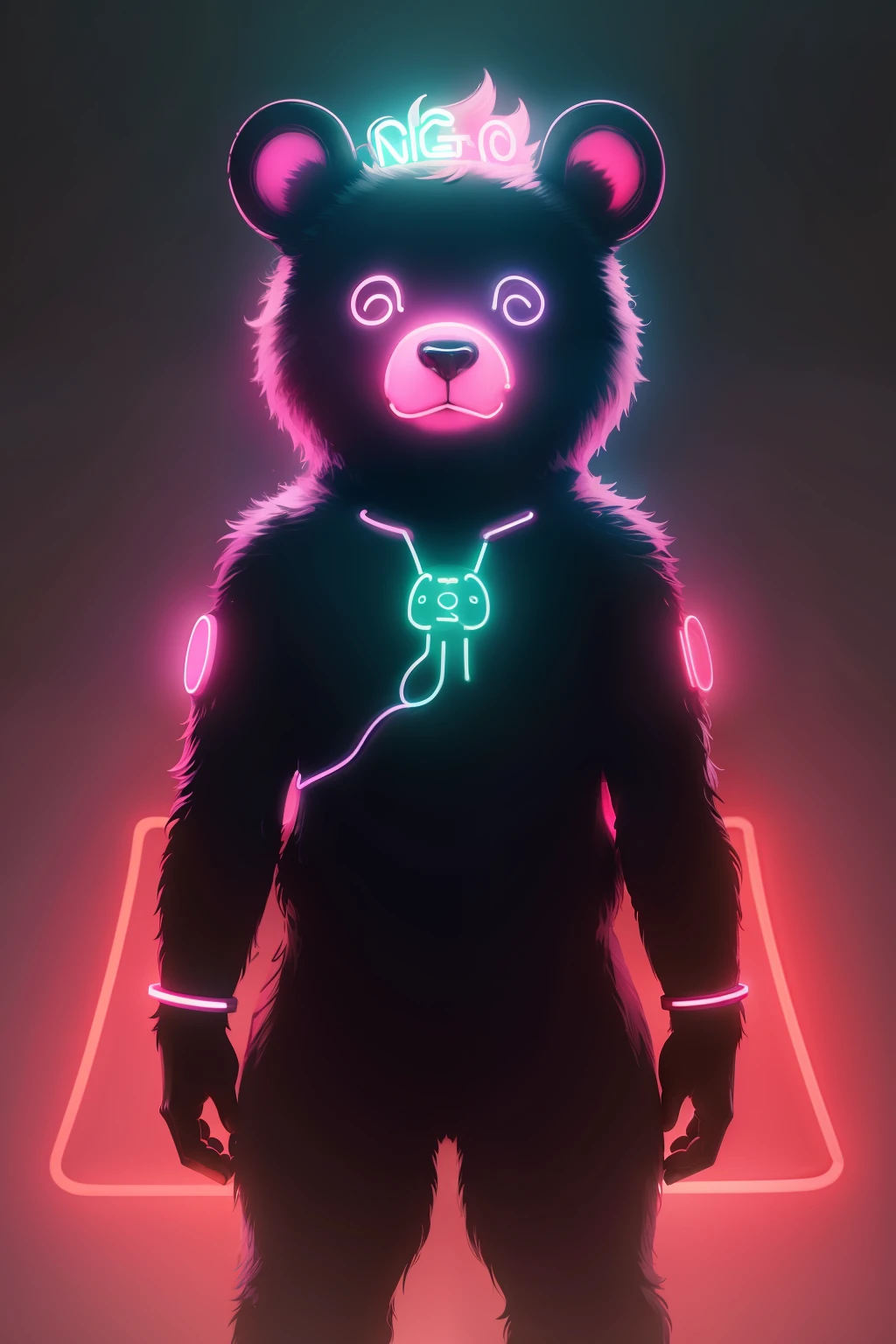 Claro! Here are 10 prompts for creating neon bears: