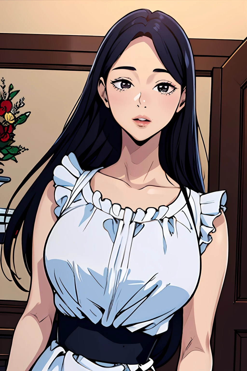 (obra maestra, calidad superior, mejor calidad, 1girl, cuerpo completo, de pie, arte oficial, beautiful and aesthetic: 1.2), extremadamente detallado ((Estilo Manhwa))  cabello rubio, traje de novia, Manhwa, sonriendo, primer plano, palacio