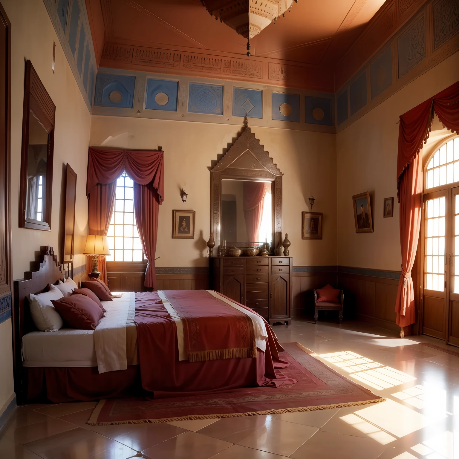 Great moroccan castle interior