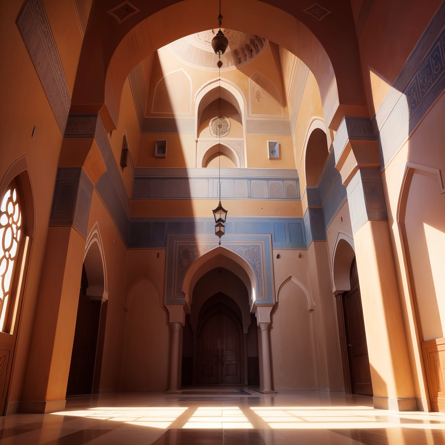Great moroccan castle interior