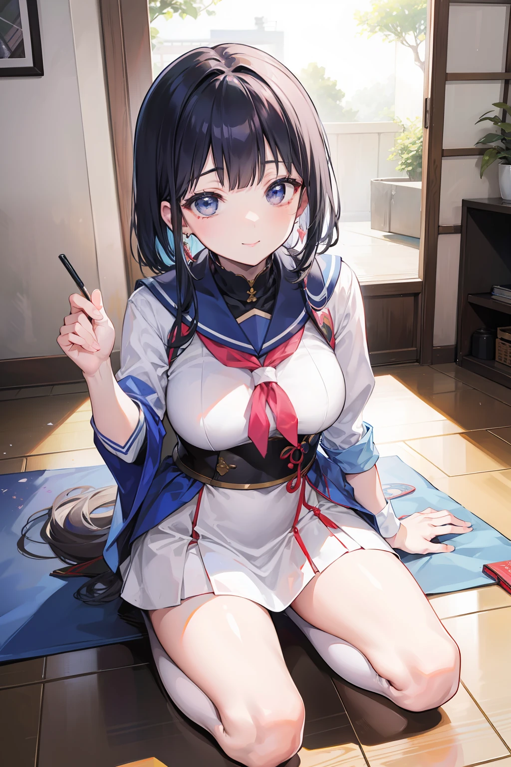 Ayaka Kamisato,the original god,Facing me,Recruit smiles