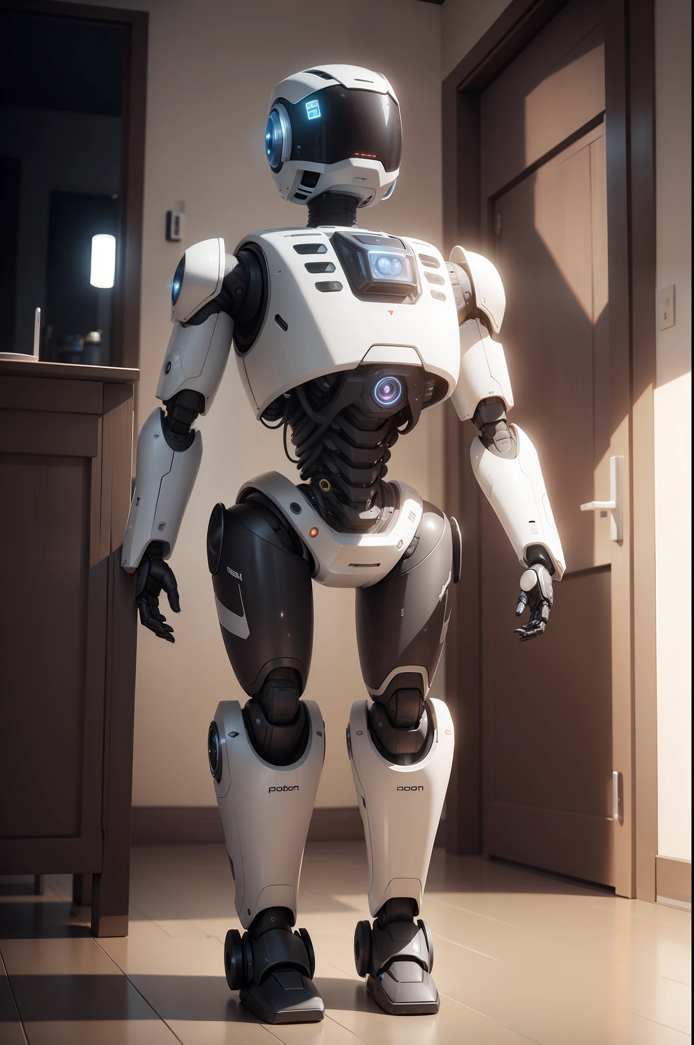 home robot, ultra simple, ultra realistic, ultra detailled, 8k, photorealistic, highly detailed, cinematic