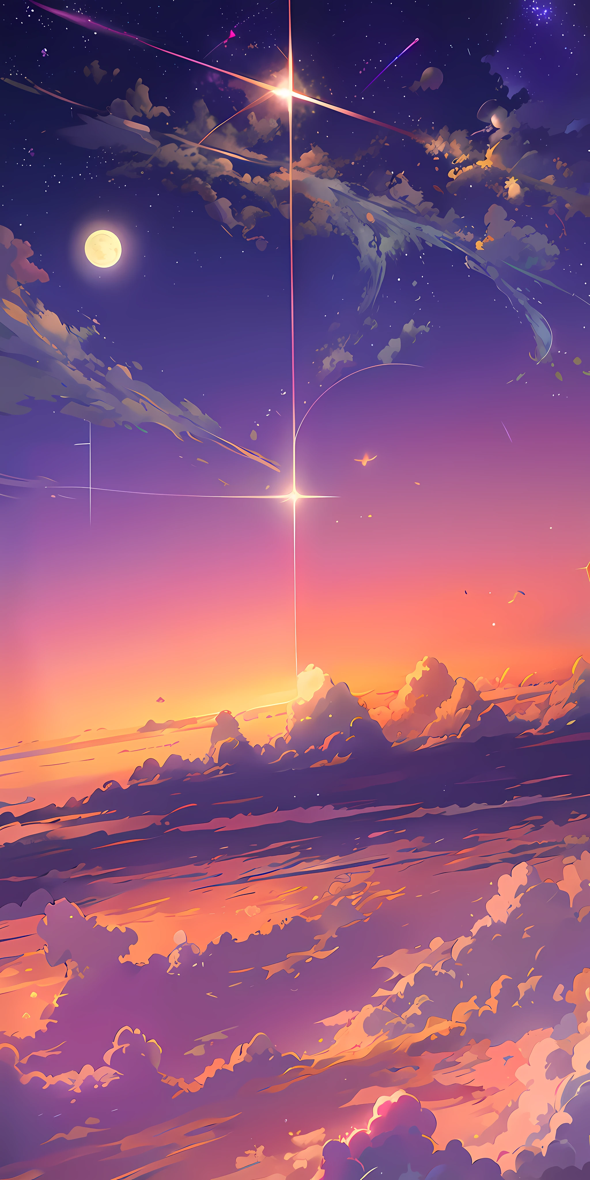 anime anime wallpapers with a view of the sky and stars, cosmic skies. by makoto shinkai, anime art wallpaper 4 k, anime art wallpaper 4k, anime art wallpaper 8 k, anime sky, amazing wallpaper, anime wallpaper 4 k, anime wallpaper 4k, 4k anime wallpaper, makoto shinkai cyril rolando, anime background art