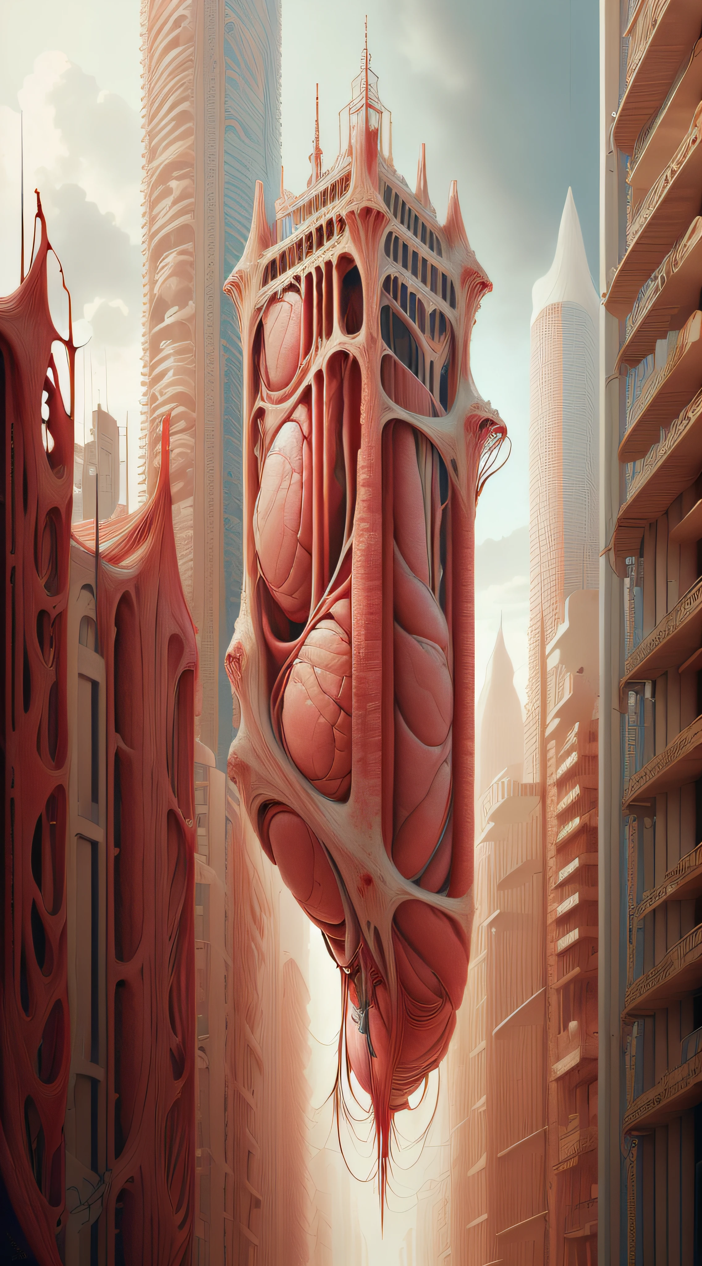 AnatomicTech ,blood vessels, scifi ,utopia
shopping district , (crowed:1.2)