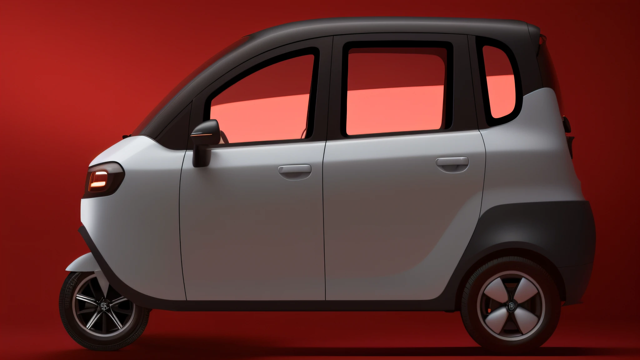 softlighting，Close up of white car on red background，KAMA Russian electric vehicles，Futuristic product car lens，cute future vehicles，Vehicle design trends，Zen concept，new vehicle，intelligent,,,,，Concept car，It has red and black paint，conceito，car concept，shaxi，Front perspective，tmasterpiece，Highest quality t，Extremely beautiful reflections，The best reflection，（Very detailed CG unity 8K wallpaper）（Best quality t）（The best illustrations）（The best shades），rendering by octane，Ray traching，Ultra-fine details，portrait symetrical， (Cyborg:1.1)，([Tail | detailed wire]:1.3)，(Complicated details)，hdr，(Complicated details，ultra - detailed:1.2)，Cinema lenses，Vignette，at centre，(Cyborg:1.1)，([Tail | detailed wire]:1.3)，(Complicated details)，hdr，(Complicated details，ultra - detailed:1.2)，Cinema lenses，Vignette，at centre，  Close up of a small white car on red background, kama russian electrocar, futuristic product car shot, vehicle concept photo!!, new vehicle, full view of a car, 3 d render even lit, Smart, art concept, finalrender, car concept, A digital rendering, 3 d render n - 9, semi - realistic render, hydrogen fuel cell vehicle，--Auto --S 2