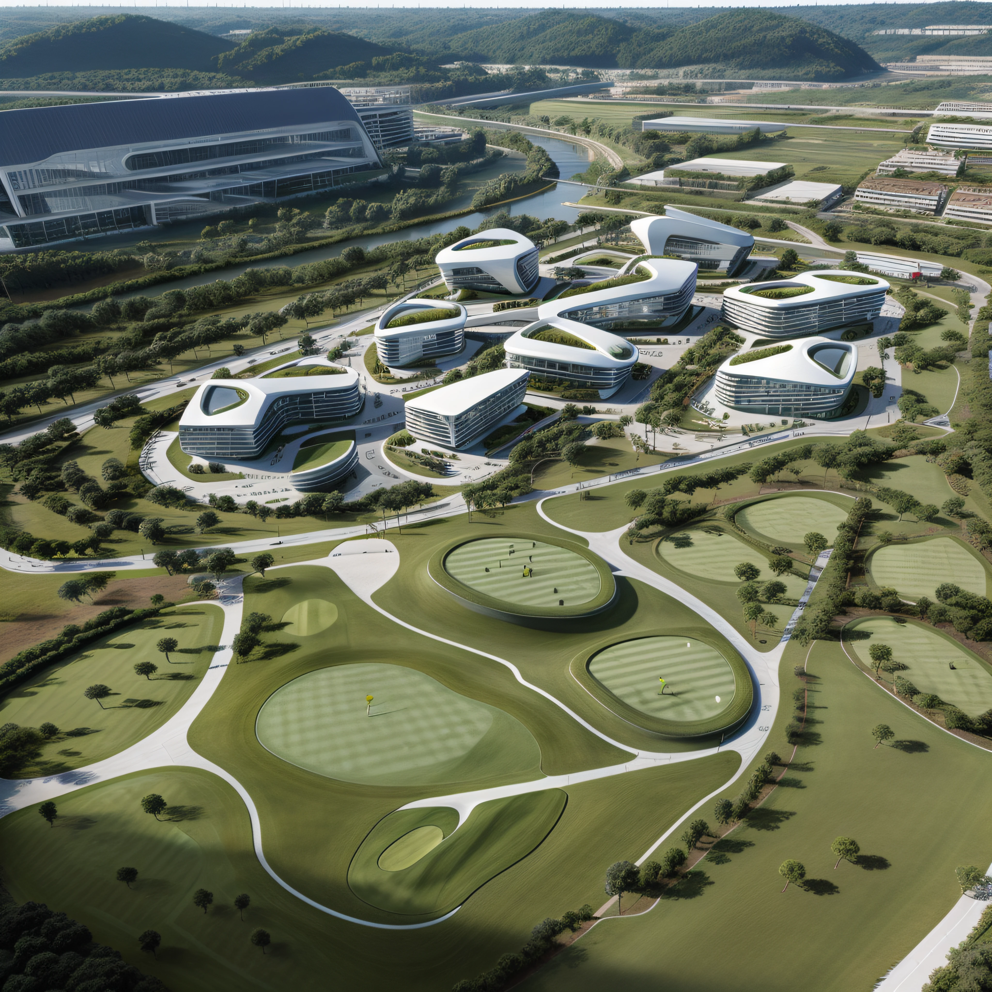 Campo de Golf futurista