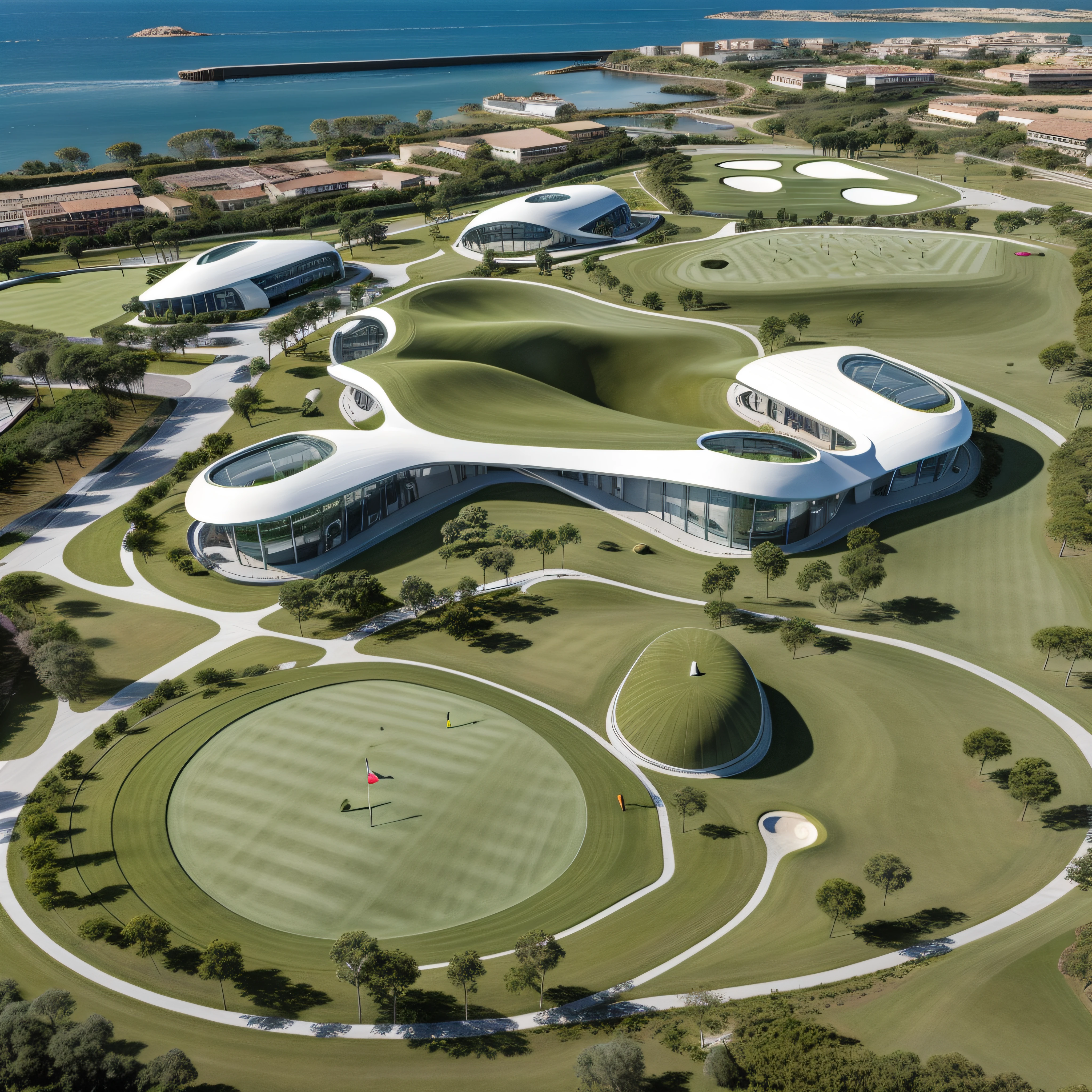 Campo de Golf futurista