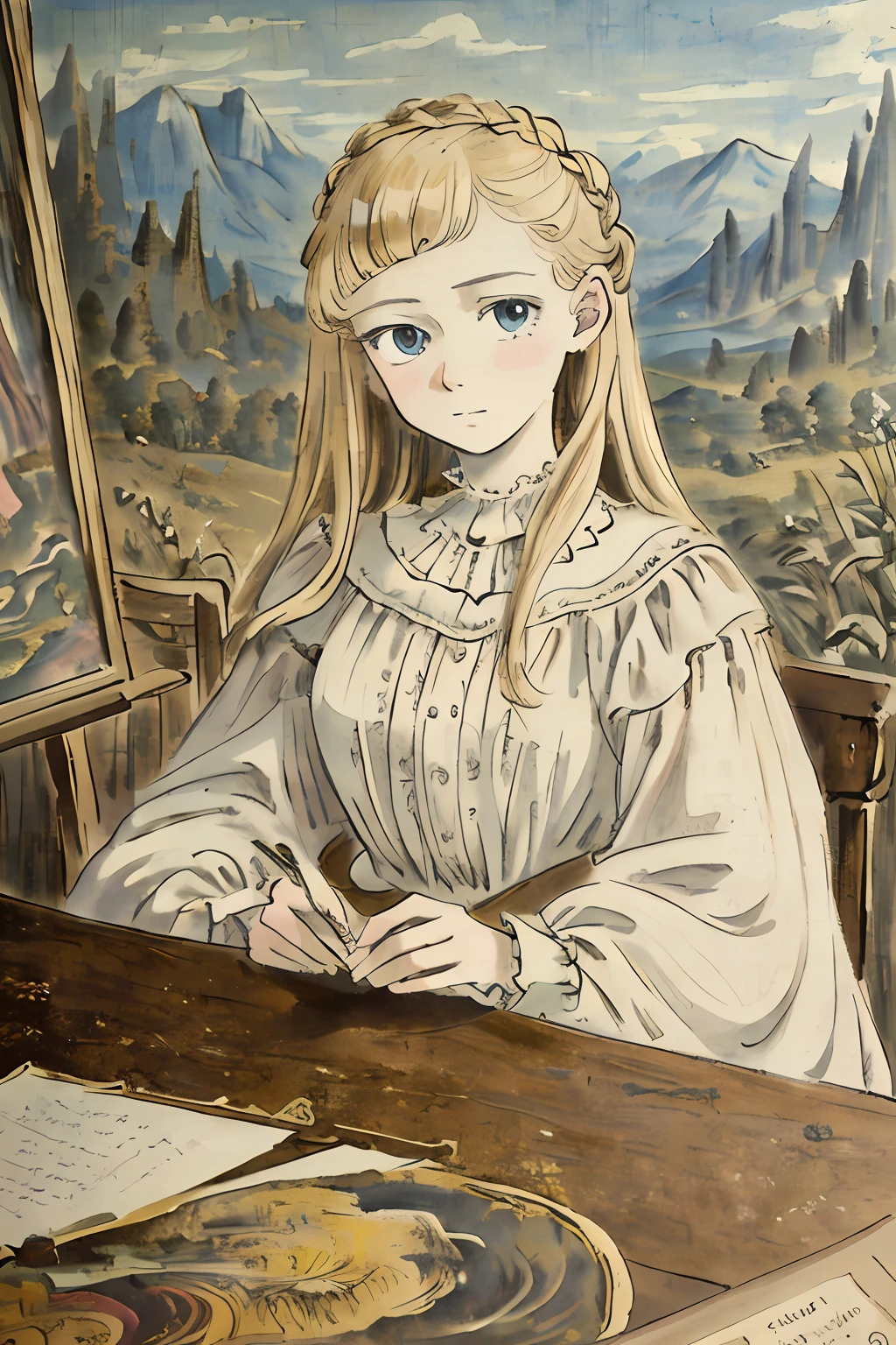 masterpiece, best quality, an extremely delicate and beautiful girl,an extremely delicate and beautiful, world masterpiece theater, ultra-detailed, highly detailed, best quality, blonde hair, highres, extremely detailed,1girl, best quality, illustration, looking at viewer, impasto, canvas, oil painting, realistic, realist ,real,