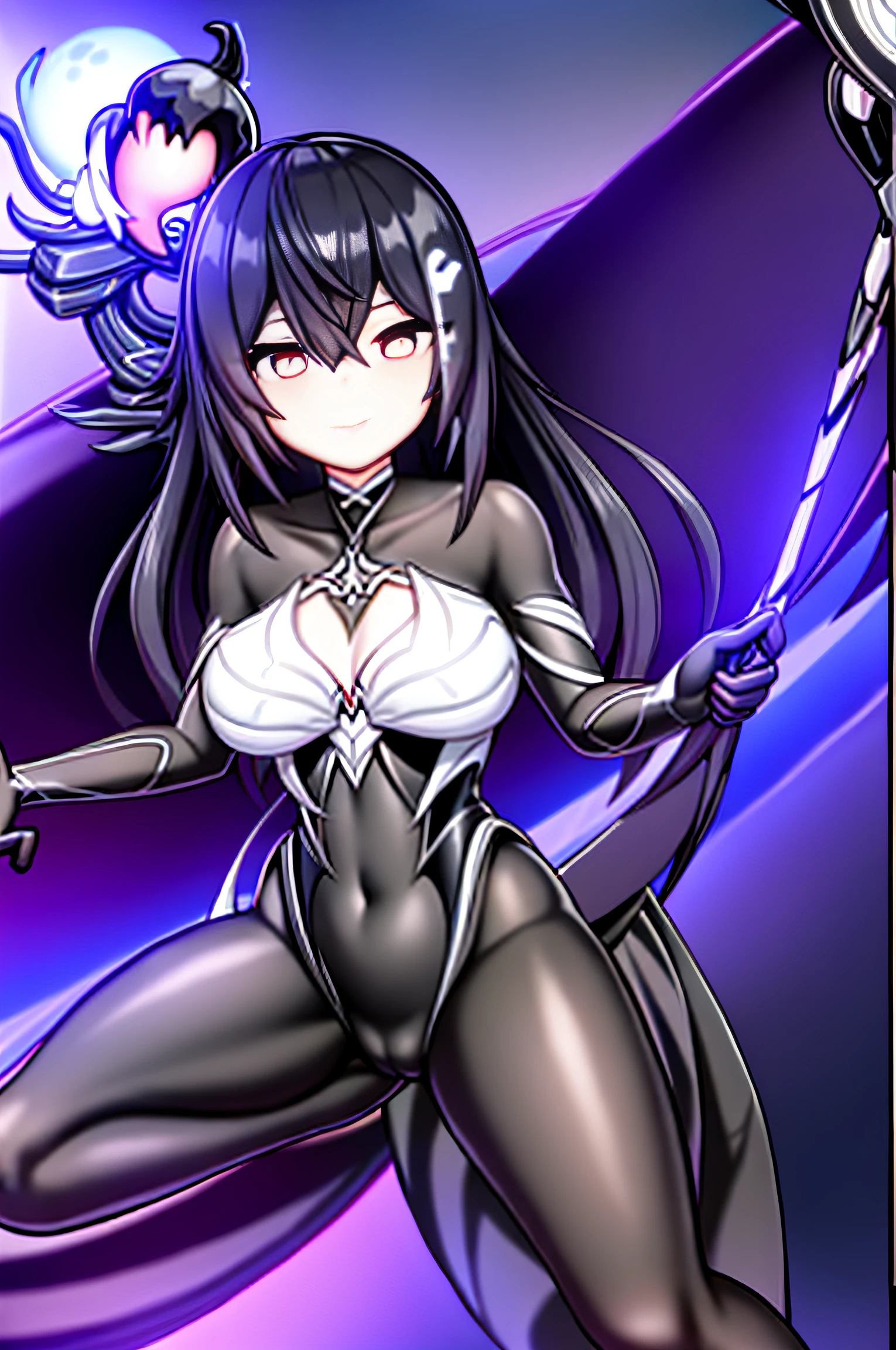 tmasterpiece, best qualtiy, 8K, digitial painting, 1girll, 独奏, standing on your feet, hair adornments, Red eyes, Round pupils, Heartless expression, blood stain, mechanicalparts, electrical wires, electric cables, Failure effect, terroral, sci-fy, A futuristic, background inside dark, neonlight, cyber punk perssonage, hyper realisitc, eerie, unnerving, spine-chilling, terroral, onesie,Red eyes,Venom possession,Blackened,long black gloves,Jumpsuits,Skinny one-piece latex clothing,Highlight her gorgeous figure,Wrap the whole body,symbiote,((Raised sexy)),onesie,Red eyes,Venom possession,Blackened,long black gloves,Jumpsuits,Black latex clothing,Blood-red eyes,Best quality, high resolution, Ultra-detailed, Vivid texture, Mask, Skinny one-piece latex clothing, bangs,Purple hair,1girll, blond hairbl, arachne, spiderwebs, silkouette, tmasterpiece,best qualityer,highly detailed
