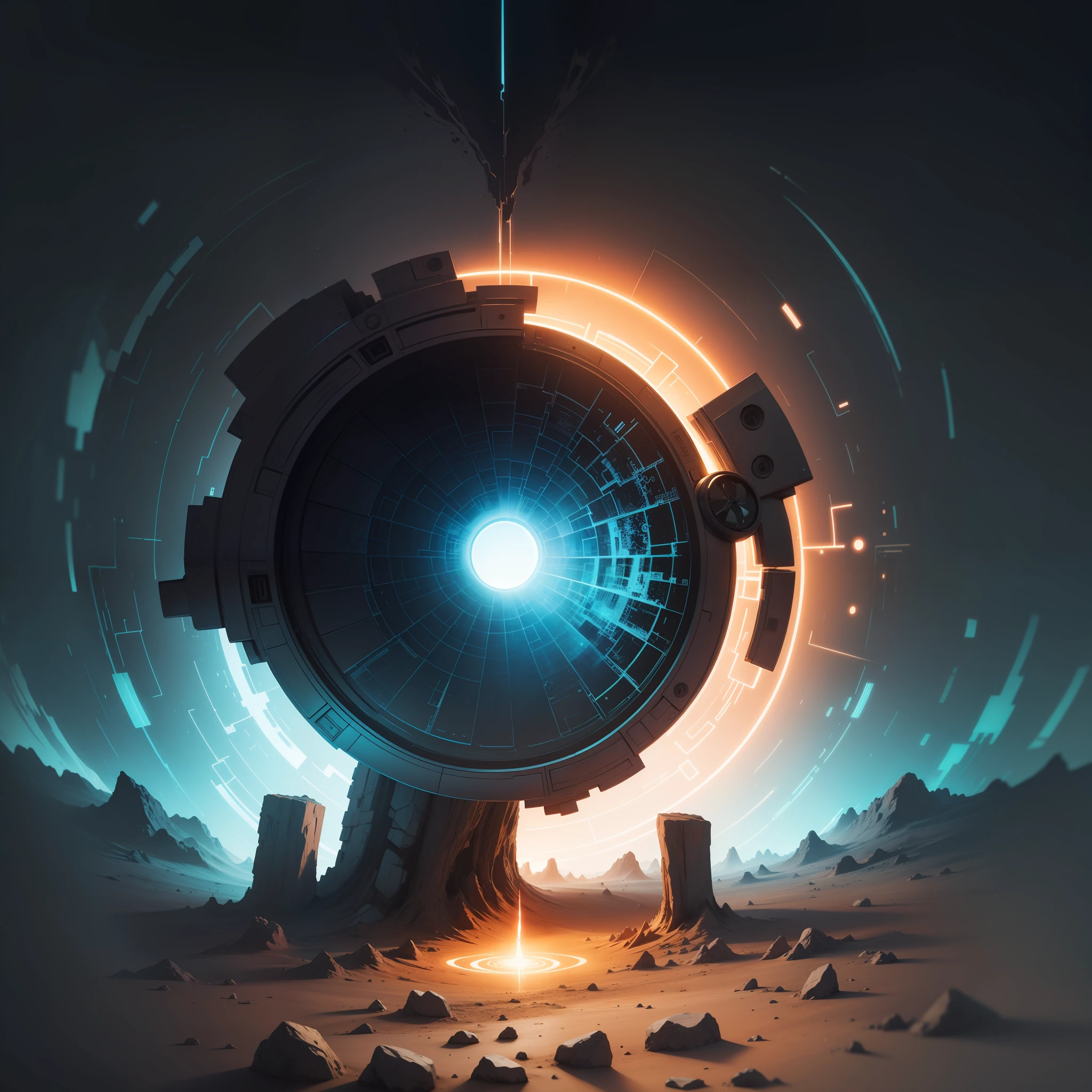A vibrant, 4K abstract portal, with intricate details and a surrealistic feel.
