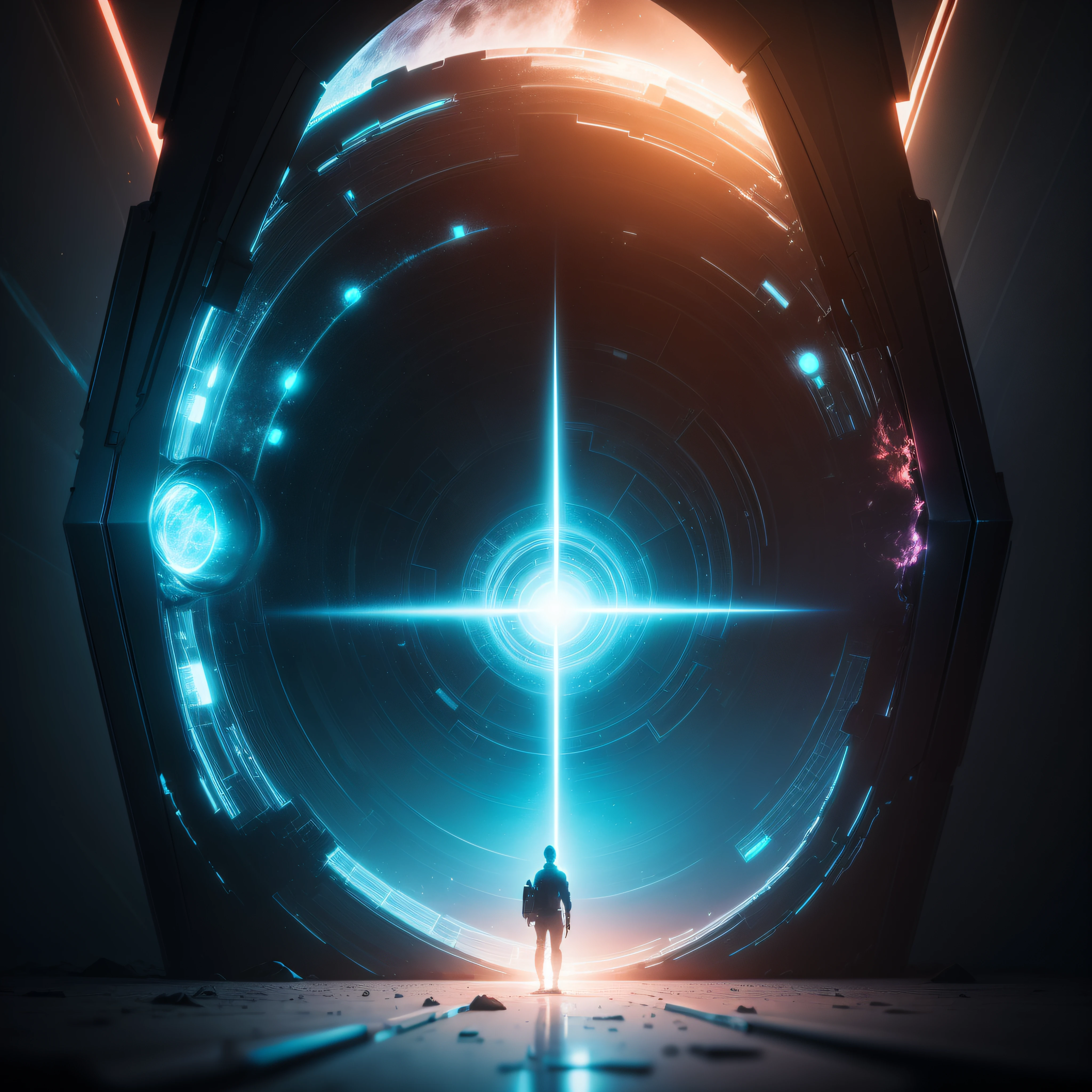 A 4K abstract portal, with a dreamlike atmosphere and a realistic, yet abstract, design.