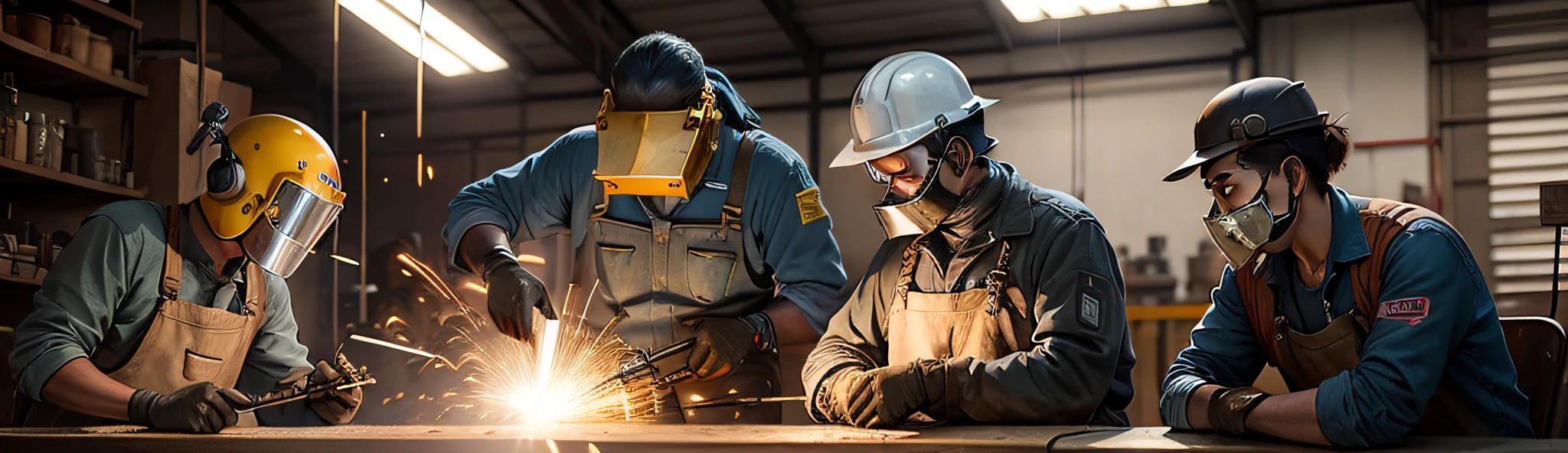 welding laboratory. welding machine.