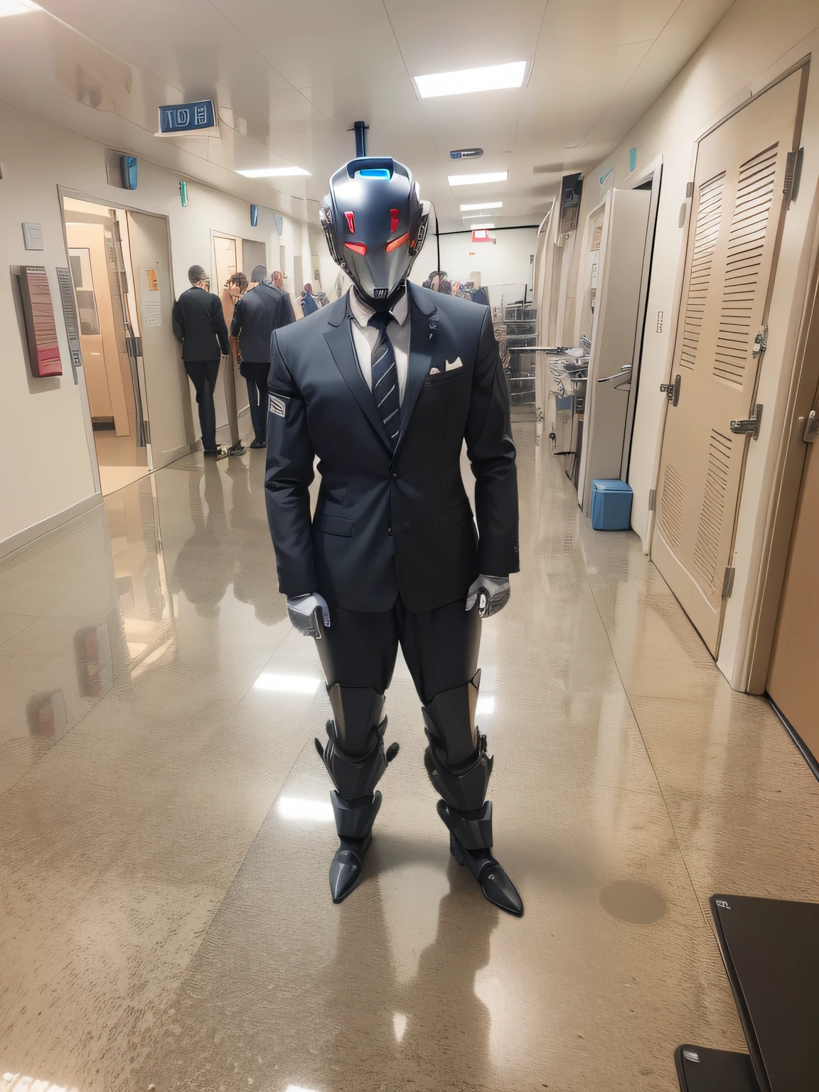 a robot, Artificial intelligence, technology, a human arm and a machine arm
