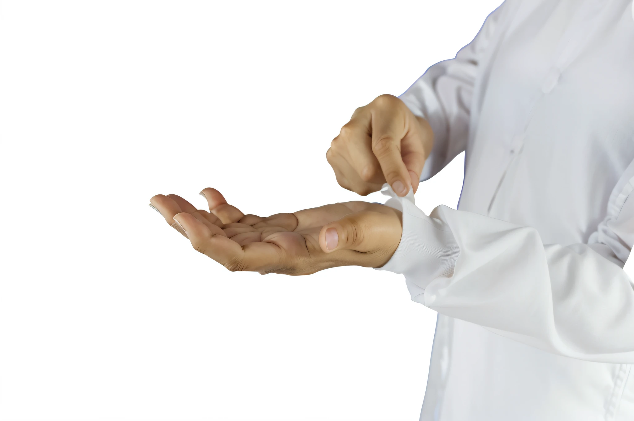 Someone is holding scissors in their hands, bump in form of hand, magic art flowing from hands, veiny hands, Controle manual, hand gesture, corrected hands, photo of a hand jewellery model, corrected hand, Tai Chi, partially cupping her hands, holding a magic needle, real hands, coherent hands, realistic hands, Hands