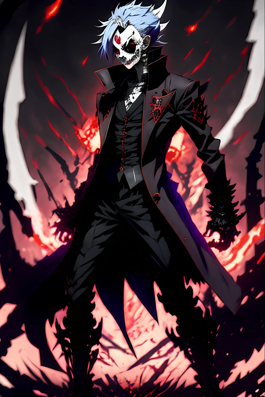 anime, anime, demon, skull, demon, anime art, anime, badass anime 8 k, joker looks like naruto, handsome guy in demon slayer art, ichigo kurosaki, joker as naruto, 4 k manga wallpaper, best anime 4k konachan wallpaper, anime wallaper, anime wallpaper 4k, anime wallpaper 4 k, detailed anime character art