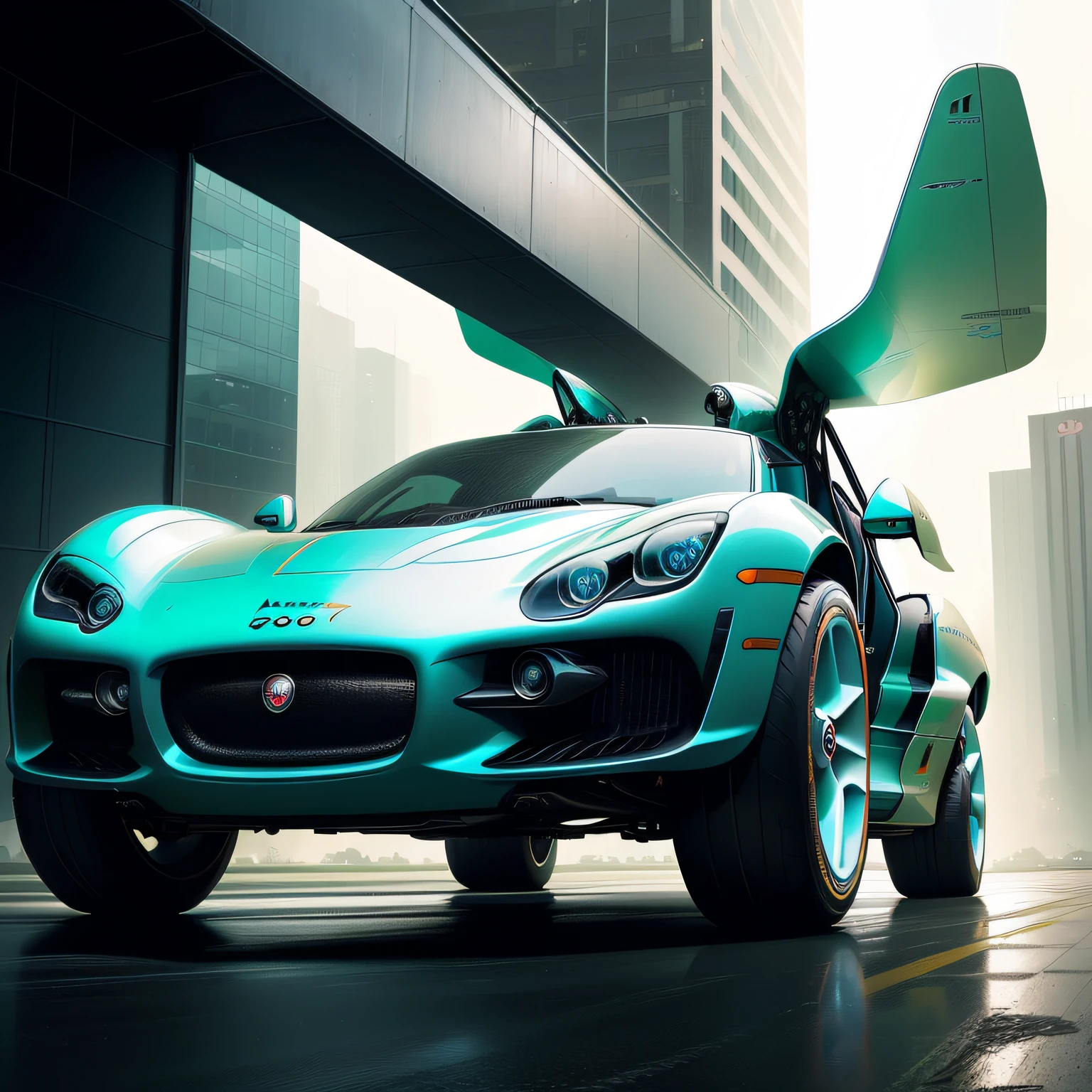 jaguar aerocar future cyberpunk