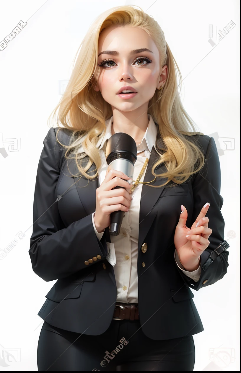 blonde reporter brazilian