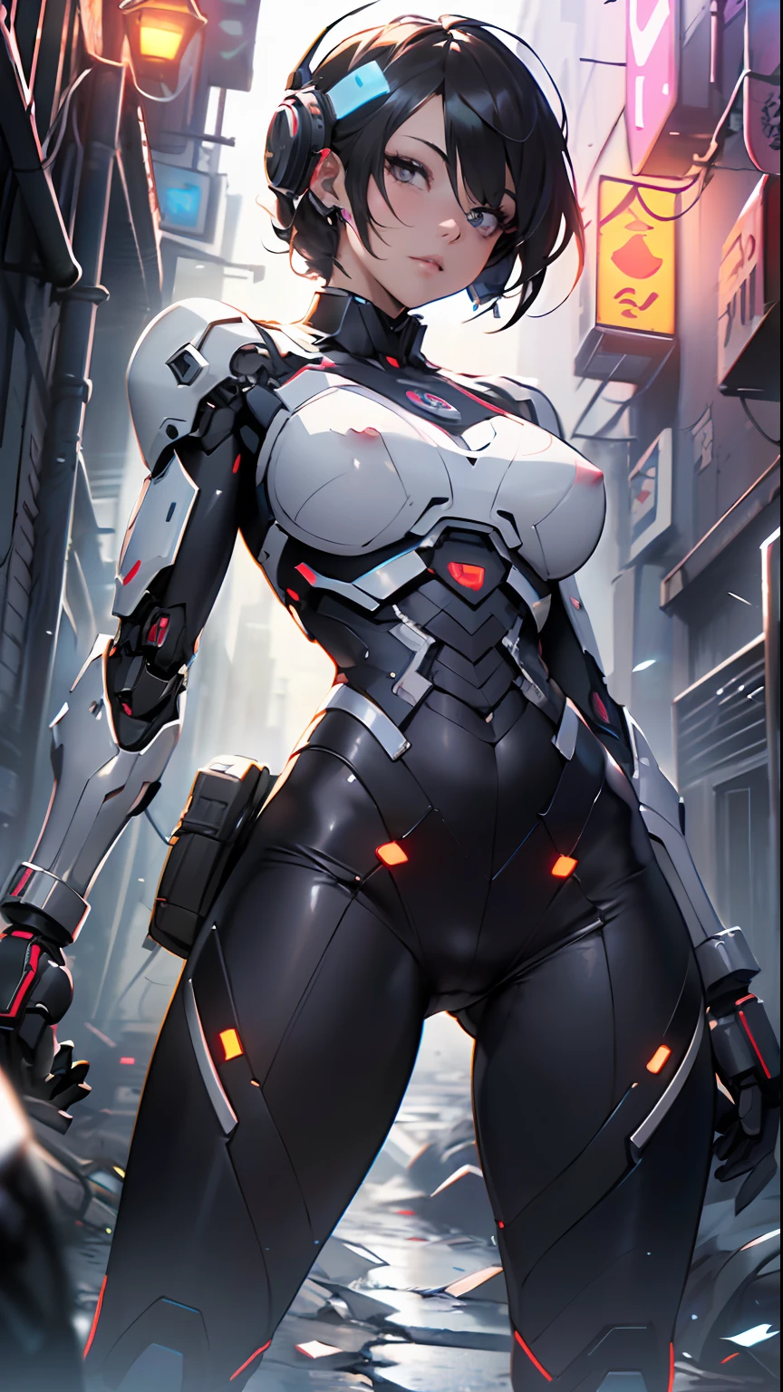 assaultron, itrobo2022, 1girl, solo, breasts:1.4, looking at viewer, robot, humanoid robot, robot joints, one-eyed, joints, no humans, ((black armor, black pants)), wide hips, curvy, mechanical arms, crotch plate, science fiction, post-apocalypse, outside, large breasts

lot of rgb,(spider lower abdomen,

(((nsfw))),

(dynamic pose:1.0),solo focus,embarrassed,centered,scale to fit dimensions,Rule of thirds,

outdoors,((night view)),(cyberpunk night street Background: 1.5,dark sky,alleyway,lonely alley,thick clouds,detailed background:1.25),

(best quality),(high resolution),(sharp focus),(ultra detailed),(extremely detailed),(extremely high quality artwork),8k_wallpaper,(extremely detailed CG 8k),(very fine 8K CG),((hyper super ultra detailed perfect piece)),flawless,(((masterpiece))),illustration,vibrant colors,(intricate),High contrast,Selective lighting,Double exposure,HDR (High Dynamic Range),Post-processing,Background blur,