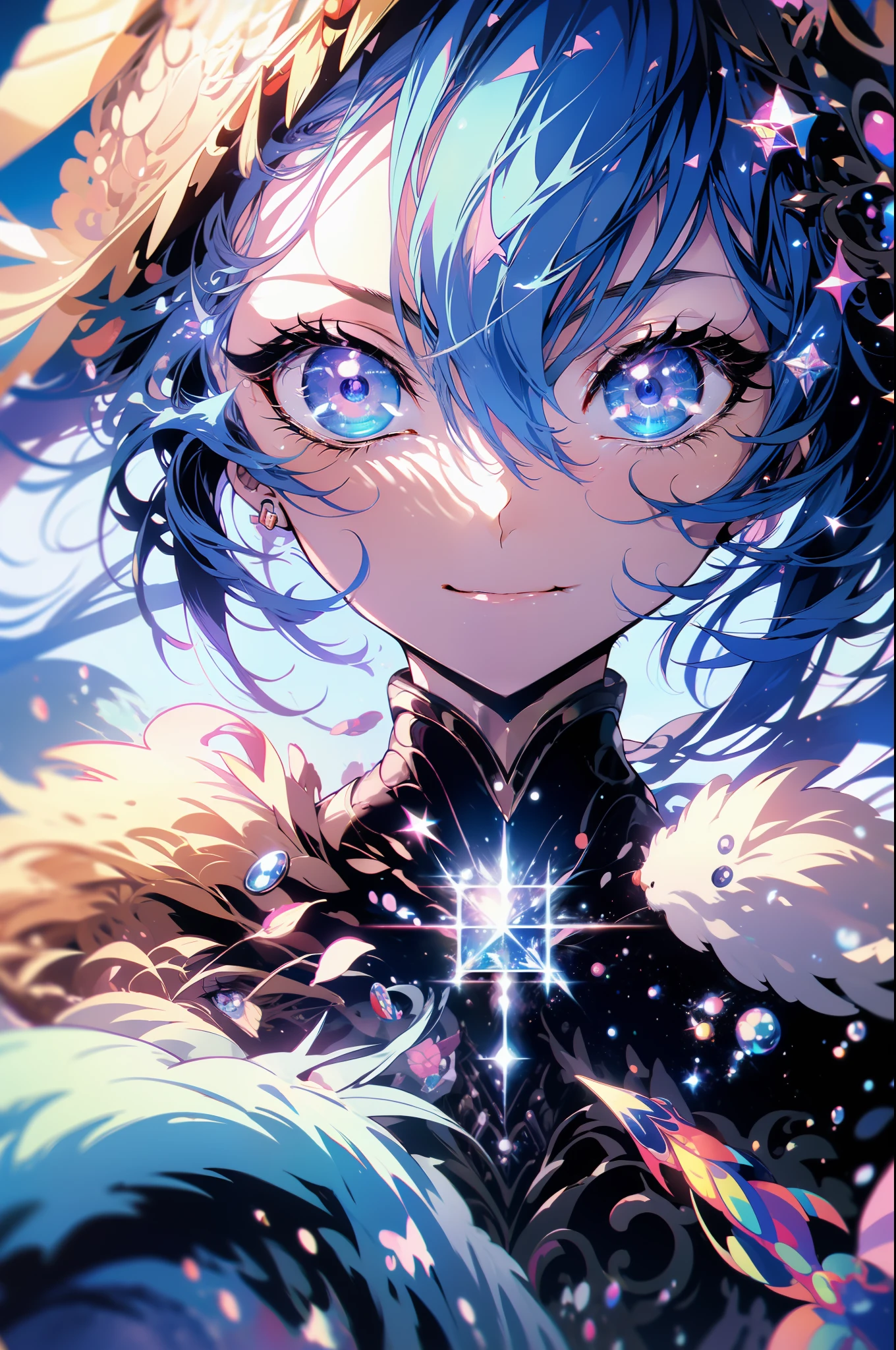 um close up de uma pessoa com um design futurista no rosto, badass anime 8 k, Yugioh Estilo de Arte, 4k anime wallpapers, 4k anime wallpapers, Anime Art Wallpaper 8K, Estilo anime 4K, Anime Art Wallpaper 4K, Anime Art Wallpaper 4K, papel de parede anime 4k, Arte Yugioh, arte de anime digital detalhada, ((obra-prima, melhor qualidade)), (luz complexa), perfect hands, dedos normais, ultra-detalhe, cores vibrante.
