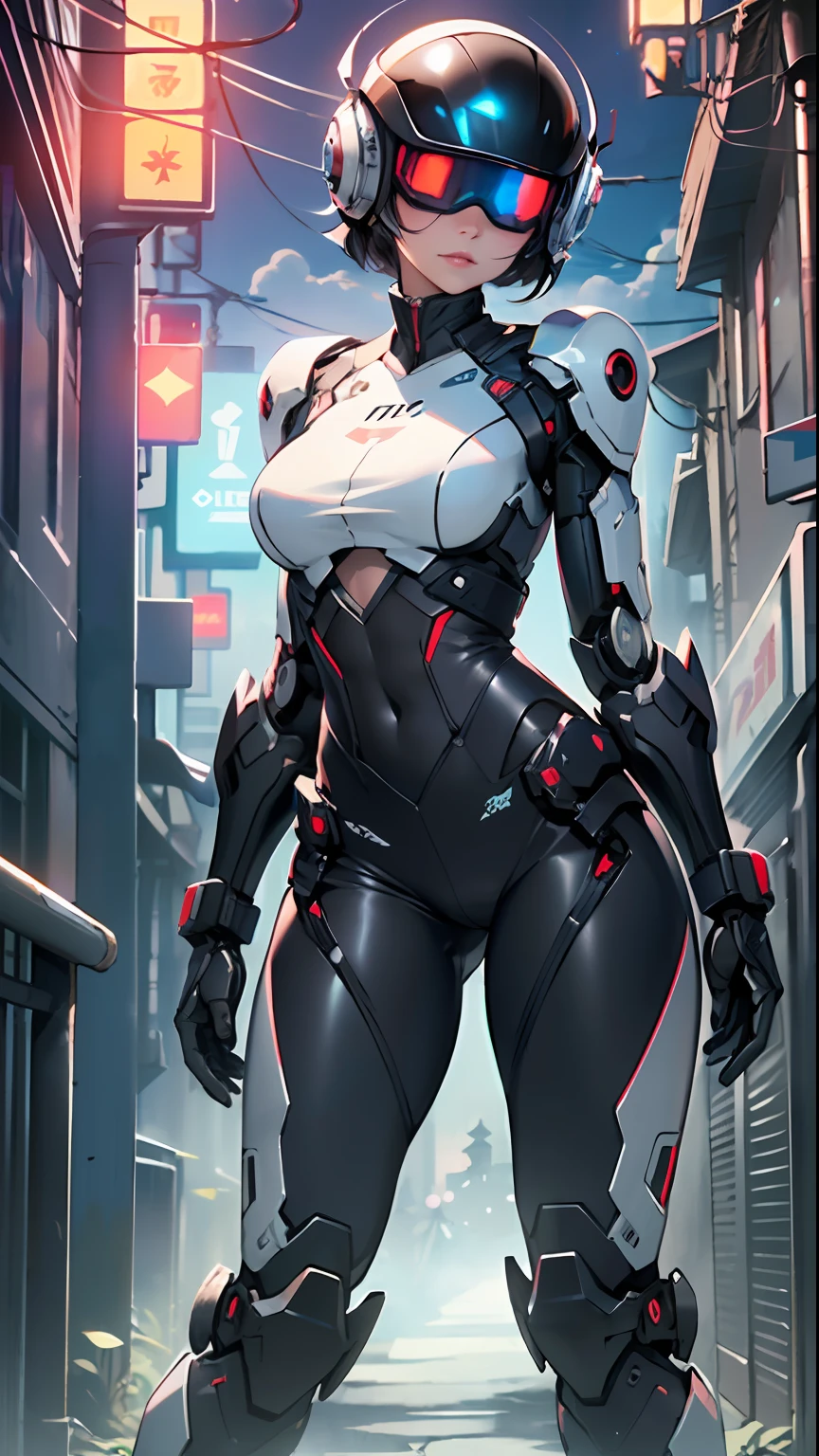 assaultron, itrobo2022, 1girl, solo, breasts:1.4, looking at viewer, robot, humanoid robot, robot joints, one-eyed, joints, no humans, ((black armor, black pants)), wide hips, curvy, mechanical arms, crotch plate, science fiction, post-apocalypse, outside, large breasts
lot of rgb,(spider lower abdomen),
(((nsfw))),
motorcycle black helmet,(wearing head-mounted display that is chunky and hi-tech with neon lights:1.2), corporate logos,
(dynamic pose:1.0),solo focus,embarrassed,centered,scale to fit dimensions,Rule of thirds,
outdoors,((night view)),(cyberpunk night street Background: 1.5,dark sky,alleyway,lonely alley,thick clouds,detailed background:1.25),
(best quality),(high resolution),(sharp focus),(ultra detailed),(extremely detailed),(extremely high quality artwork),8k_wallpaper,(extremely detailed CG 8k),(very fine 8K CG),((hyper super ultra detailed perfect piece)),flawless,(((masterpiece))),illustration,vibrant colors,(intricate),High contrast,Selective lighting,Double exposure,HDR (High Dynamic Range),Post-processing,Background blur,