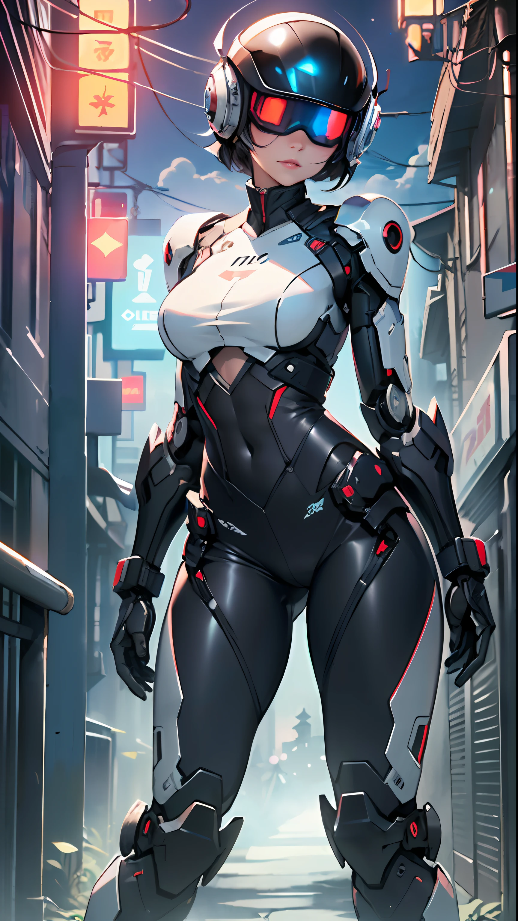assaultron, itrobo2022, 1girl, solo, breasts:1.4, looking at viewer, robot, humanoid robot, robot joints, one-eyed, joints, no humans, ((black armor, black pants)), wide hips, curvy, mechanical arms, crotch plate, science fiction, post-apocalypse, outside, large breasts
lot of rgb,(spider lower abdomen),
(((nsfw))),
motorcycle black helmet,(wearing head-mounted display that is chunky and hi-tech with neon lights:1.2), corporate logos,
(dynamic pose:1.0),solo focus,embarrassed,centered,scale to fit dimensions,Rule of thirds,
outdoors,((night view)),(cyberpunk night street Background: 1.5,dark sky,alleyway,lonely alley,thick clouds,detailed background:1.25),
(best quality),(high resolution),(sharp focus),(ultra detailed),(extremely detailed),(extremely high quality artwork),8k_wallpaper,(extremely detailed CG 8k),(very fine 8K CG),((hyper super ultra detailed perfect piece)),flawless,(((masterpiece))),illustration,vibrant colors,(intricate),High contrast,Selective lighting,Double exposure,HDR (High Dynamic Range),Post-processing,Background blur,