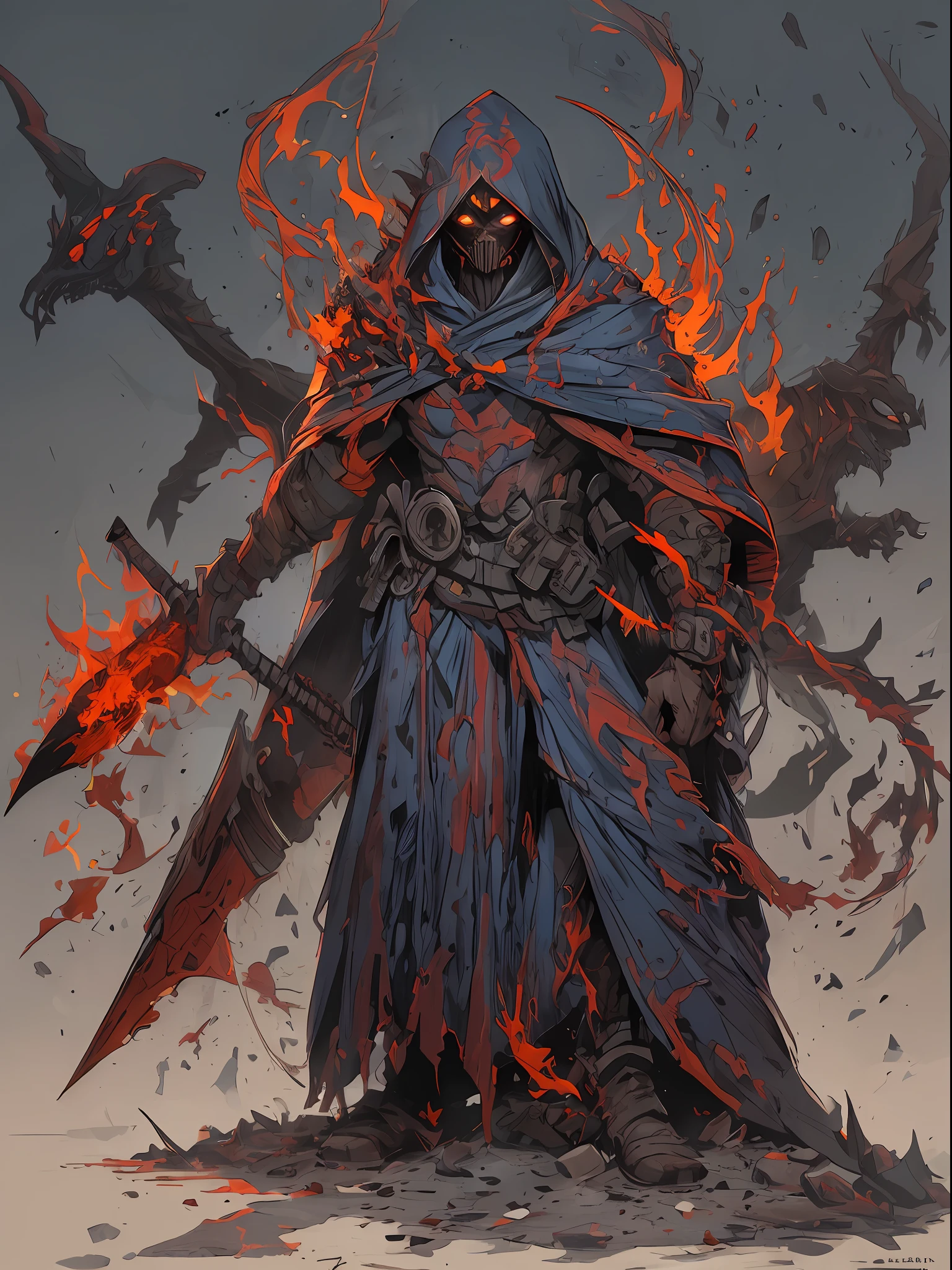 Hombre grande,marcas y simbolos por el cuerpo,pelo largo y lanco,capucha roja,Espada gigante de almas en pena,oscuro,almas,guantes demoniacos,armadura masiba,armadura de almas en pena,demonio, Fuego, caballo infernal de fuego y lava,ojos rojos,ojos azules brillante, infierno, apocalyptic,fin del mundo, Lado oscuro,ruina, guerra, Darksiders , ERA (Darksiders), obra dearte,guerrero,enviado del infierno,Horseman of the Apocalypse,muerte,sangre,destruccion,hambre,lucha,furia,ciudad debastada,edificios en ruinas,calles destruidas,pobo y particulas en el aire,muchas victimas alrededor,demonios muertos,demonios descuarisados y sangrando,espada clabada,espada enterrada,espada con sangre,mirada aterradora,misterio