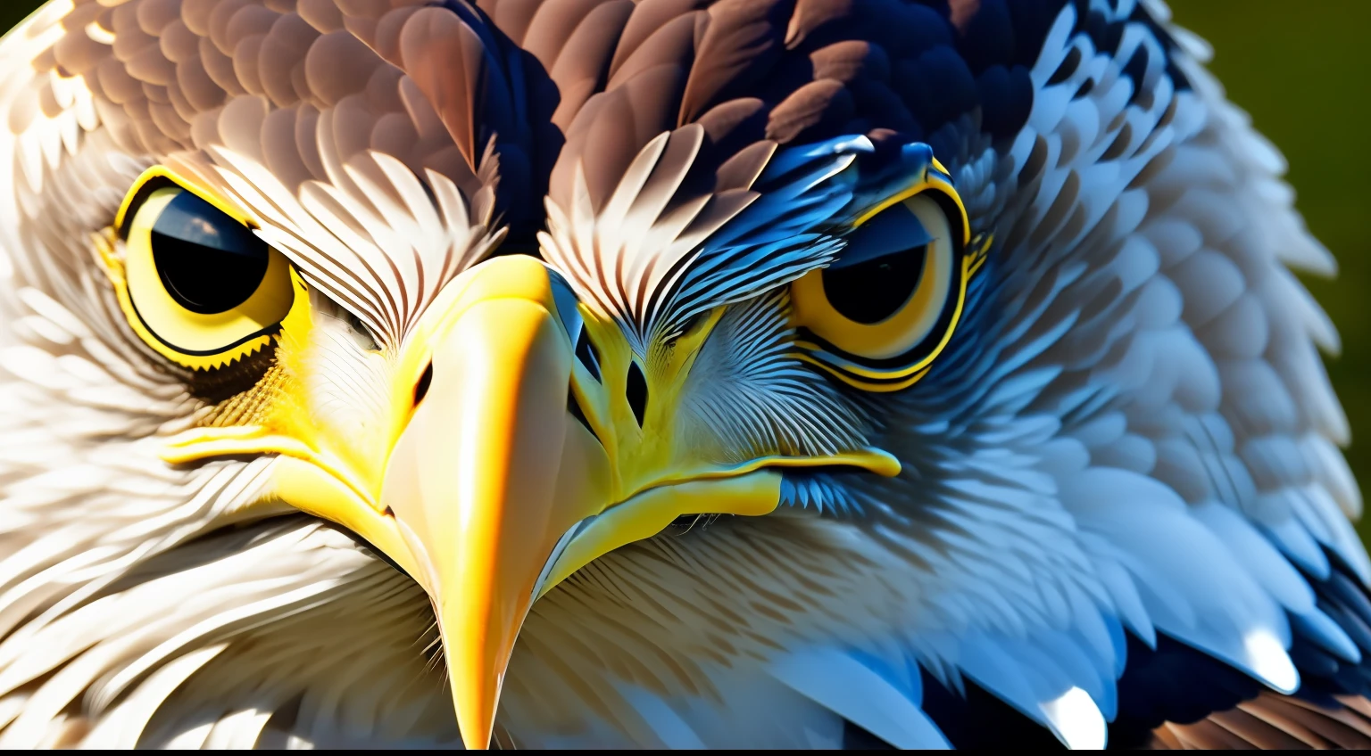 Cinematic close-ups capture the piercing gaze of the ultra-realistic eagle, its eyes reflecting the untamed spirit of the wilderness.