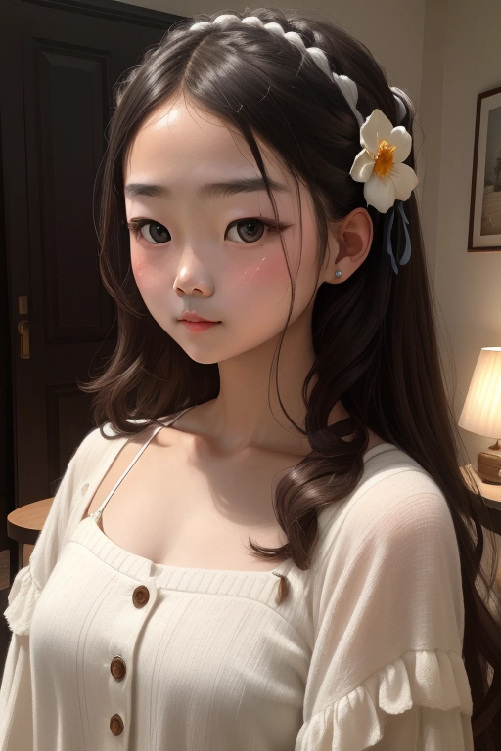masterpiece, 1girl, rounded face,