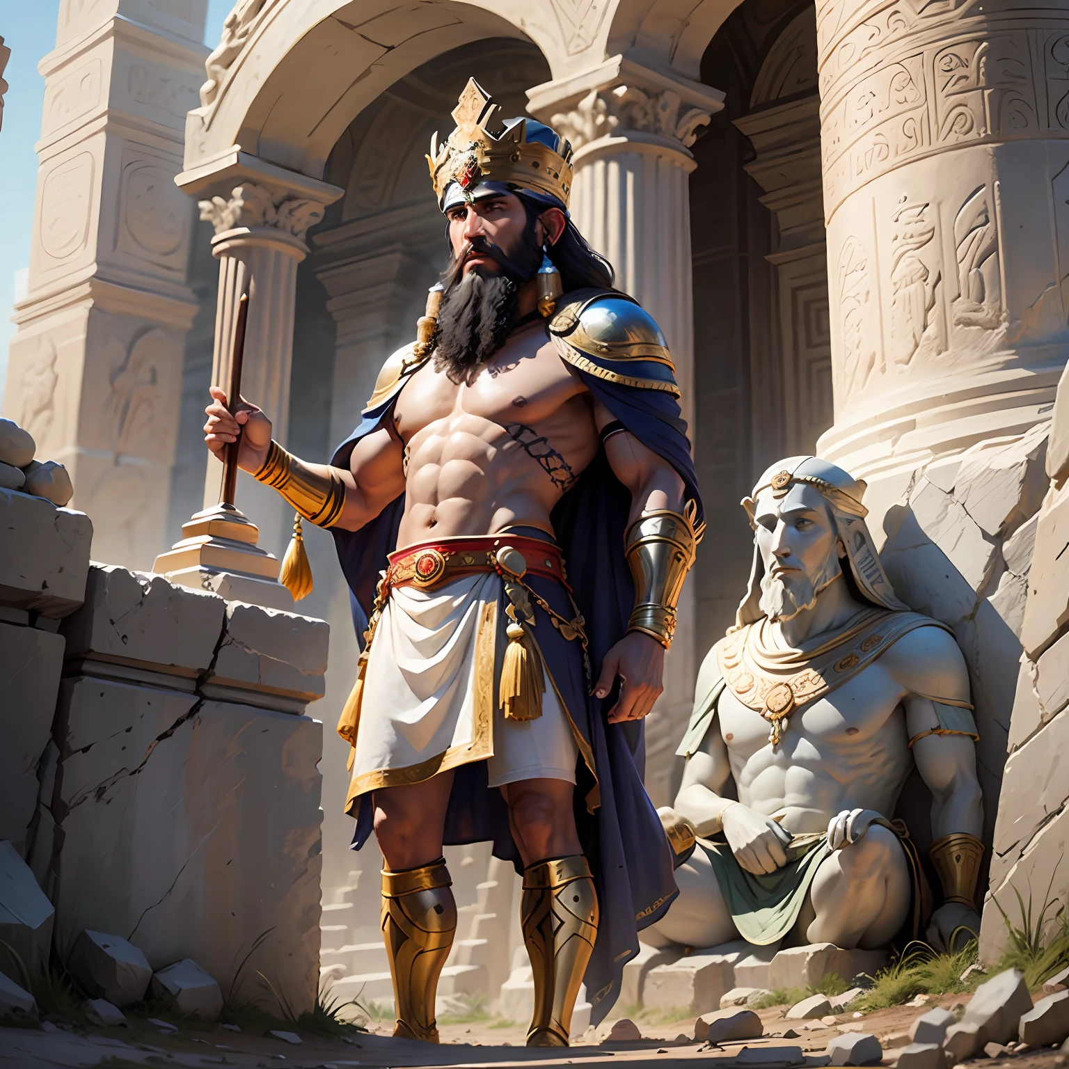 Sennacherib, King of the Assyrian Empire from 705 to 681 BC. J.-C.