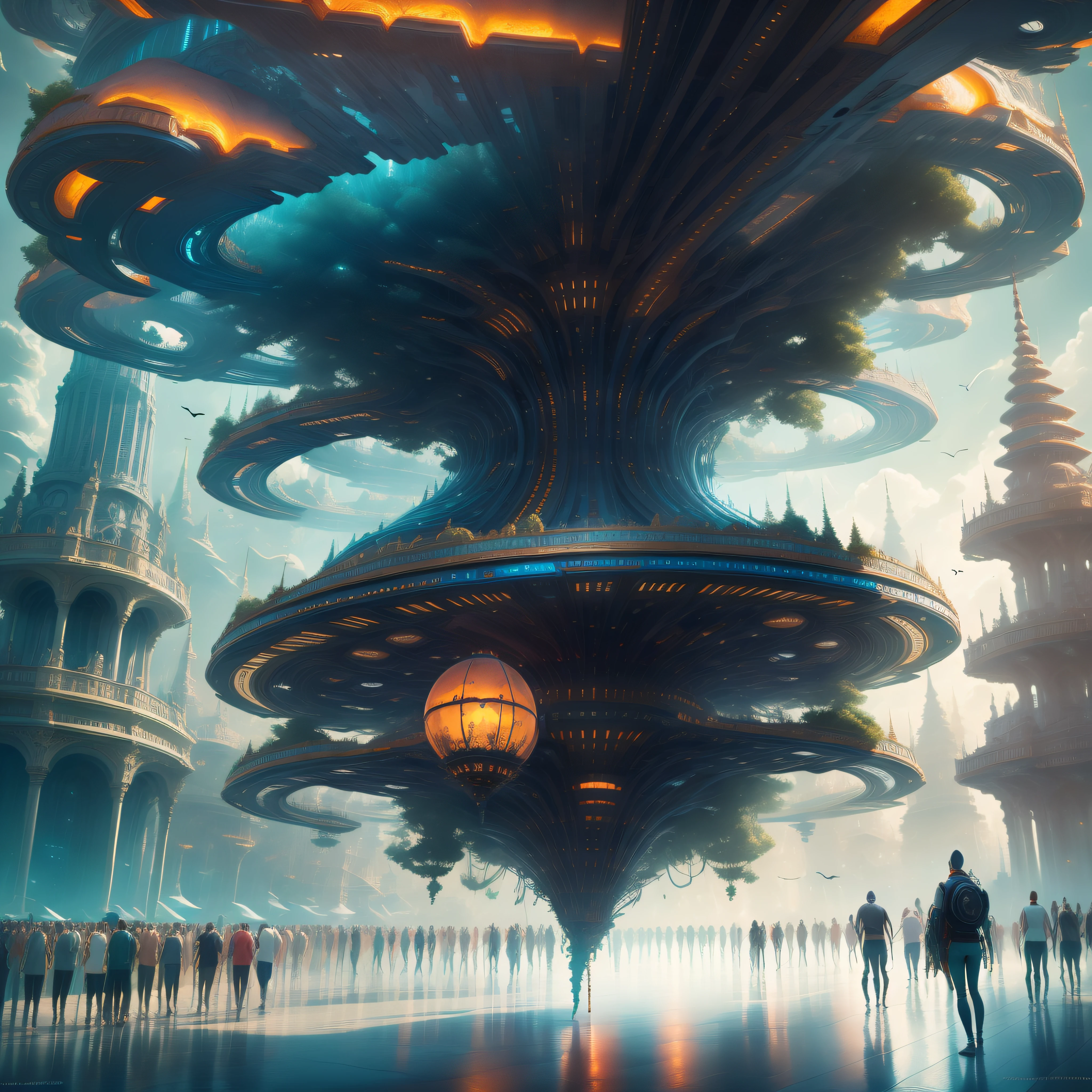 A whirlwind, Ever-changing portal of vibrant colors and shapes that transports you to a strange new world.