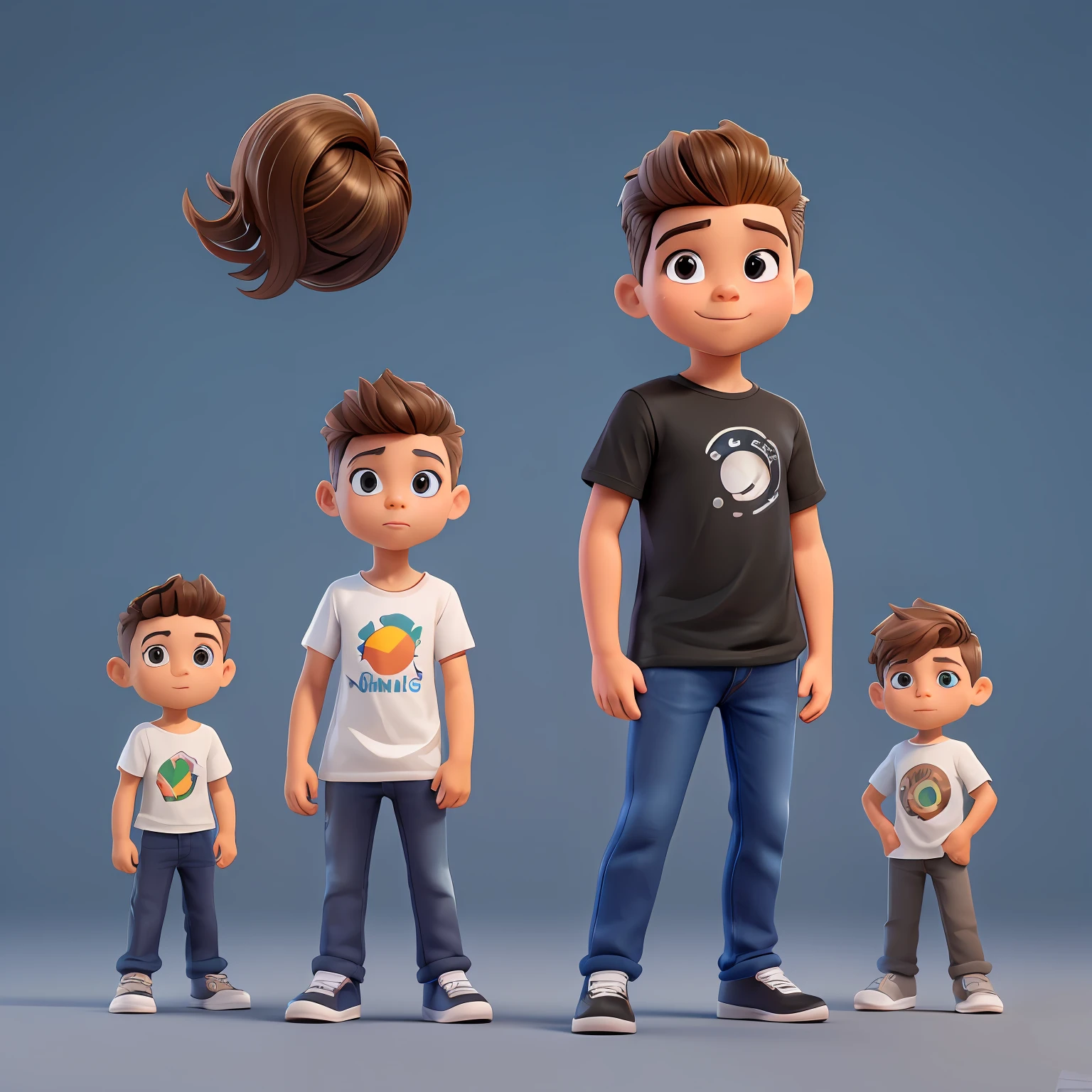 personagem de desenho animado de um menino, Design de personagem estilizado, Caractere estilizado, Arte infantil em Artstation, renderizado em corona, Personagem pequeno. Motor Unreal 5, 3 d character render, character render, Personagens 3D, Arnold Maya render, design de personagem muito estilizado, 3 d render stylized, animation character