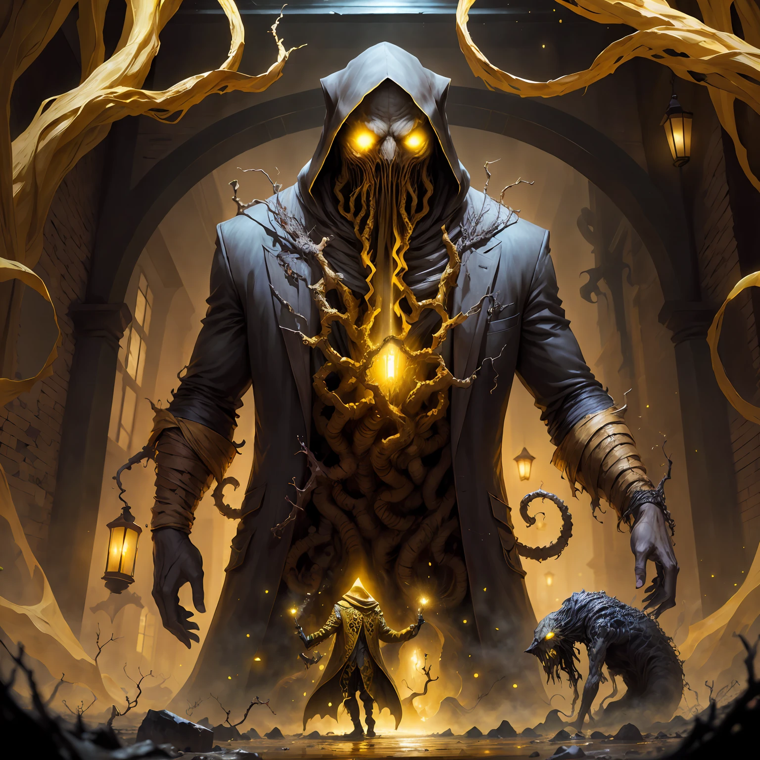 Hastur, Roi en jaunes, Breaking out of a rift in the continuum of time space