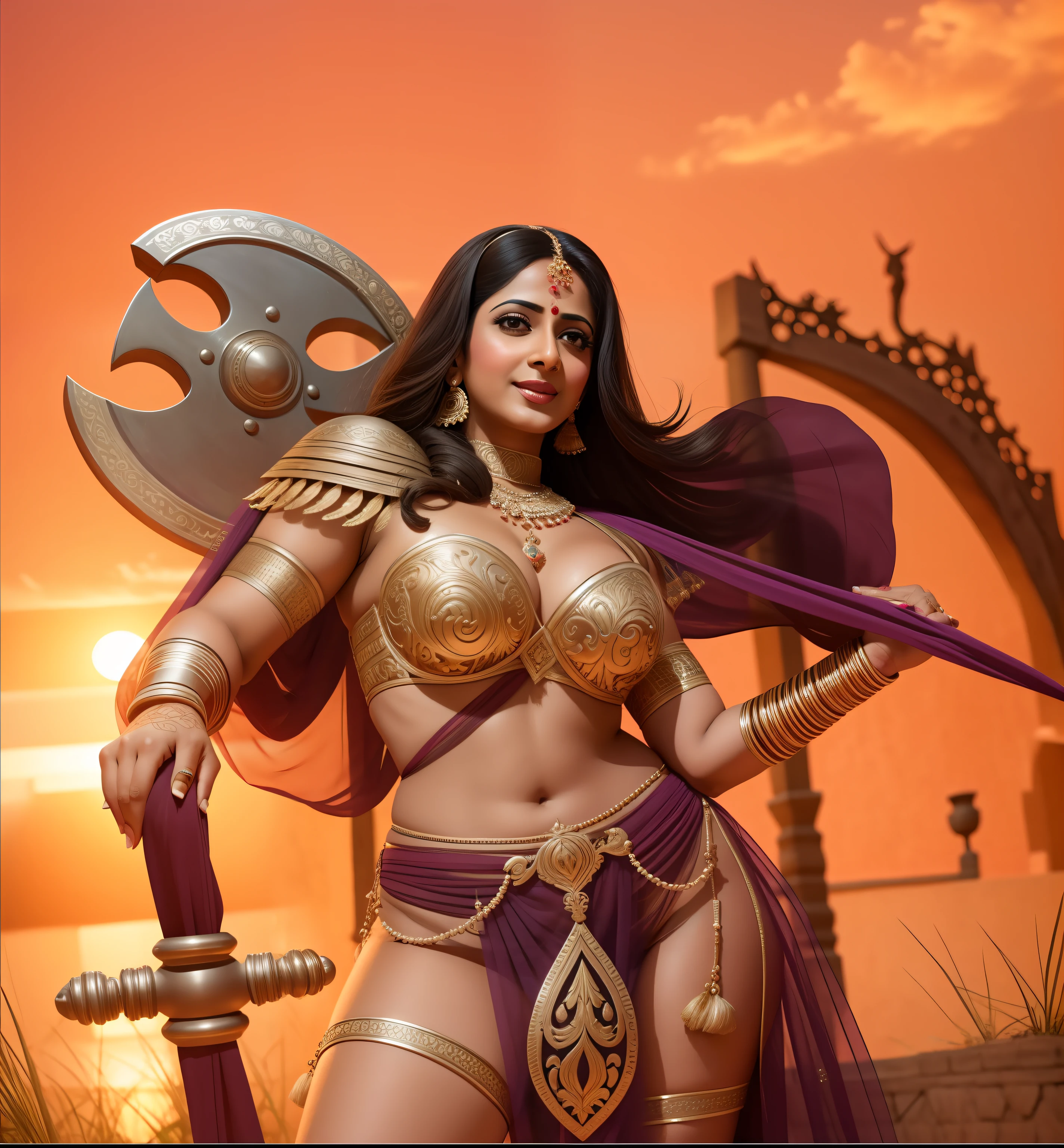 Make it real, realistic, savita bhabhi, gladiator, nsfw:1.2