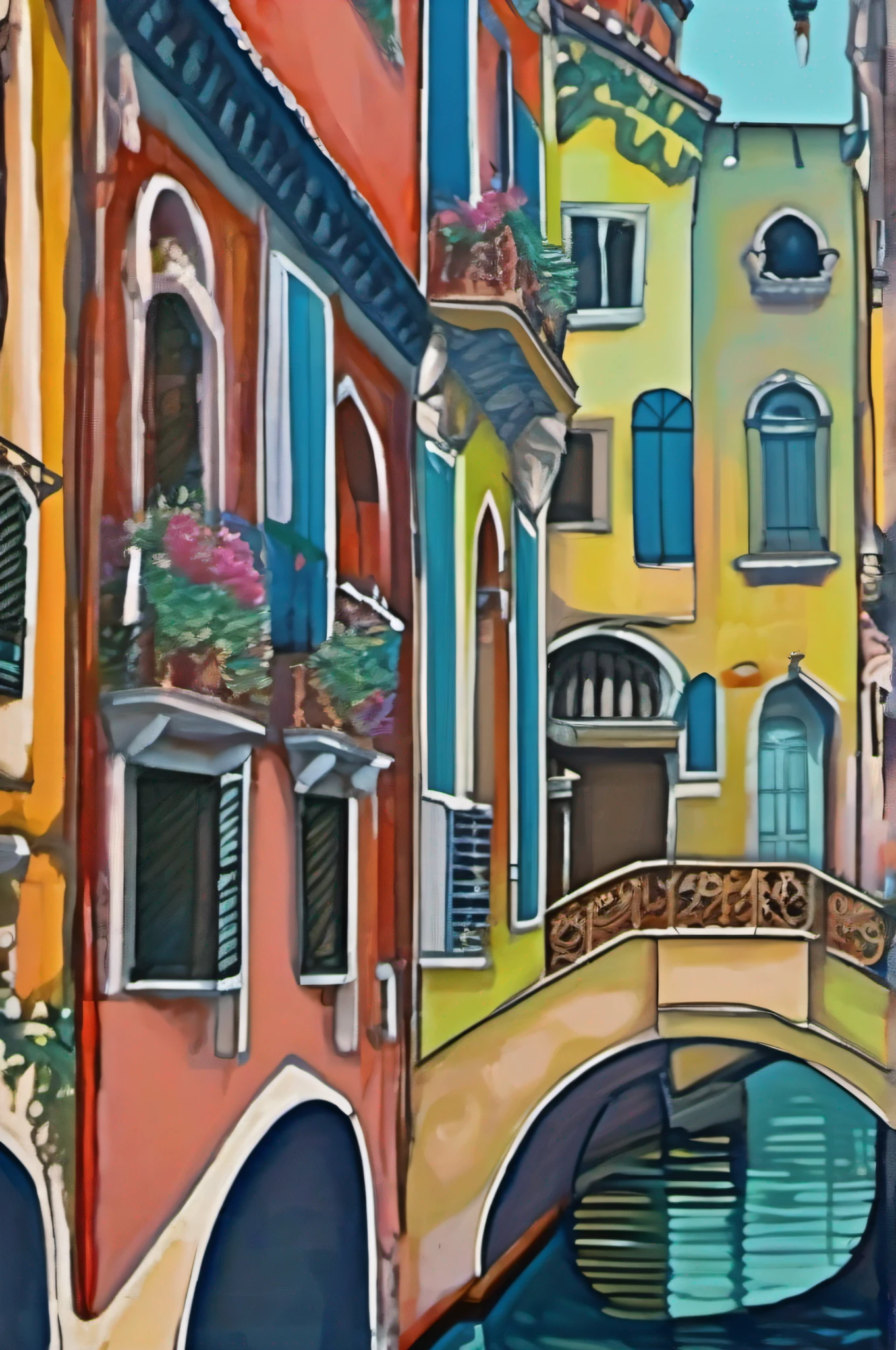 /imagine prompt: venice in a carnival picture 3, in the style of fantastical compositions, colorful, eye-catching compositions, symmetrical arrangements, navy and aquamarine, distinctive noses, gothic references, spiral group –style expressive –ar 804:1344 –upanime –niji 5 –s 250 –v 5
