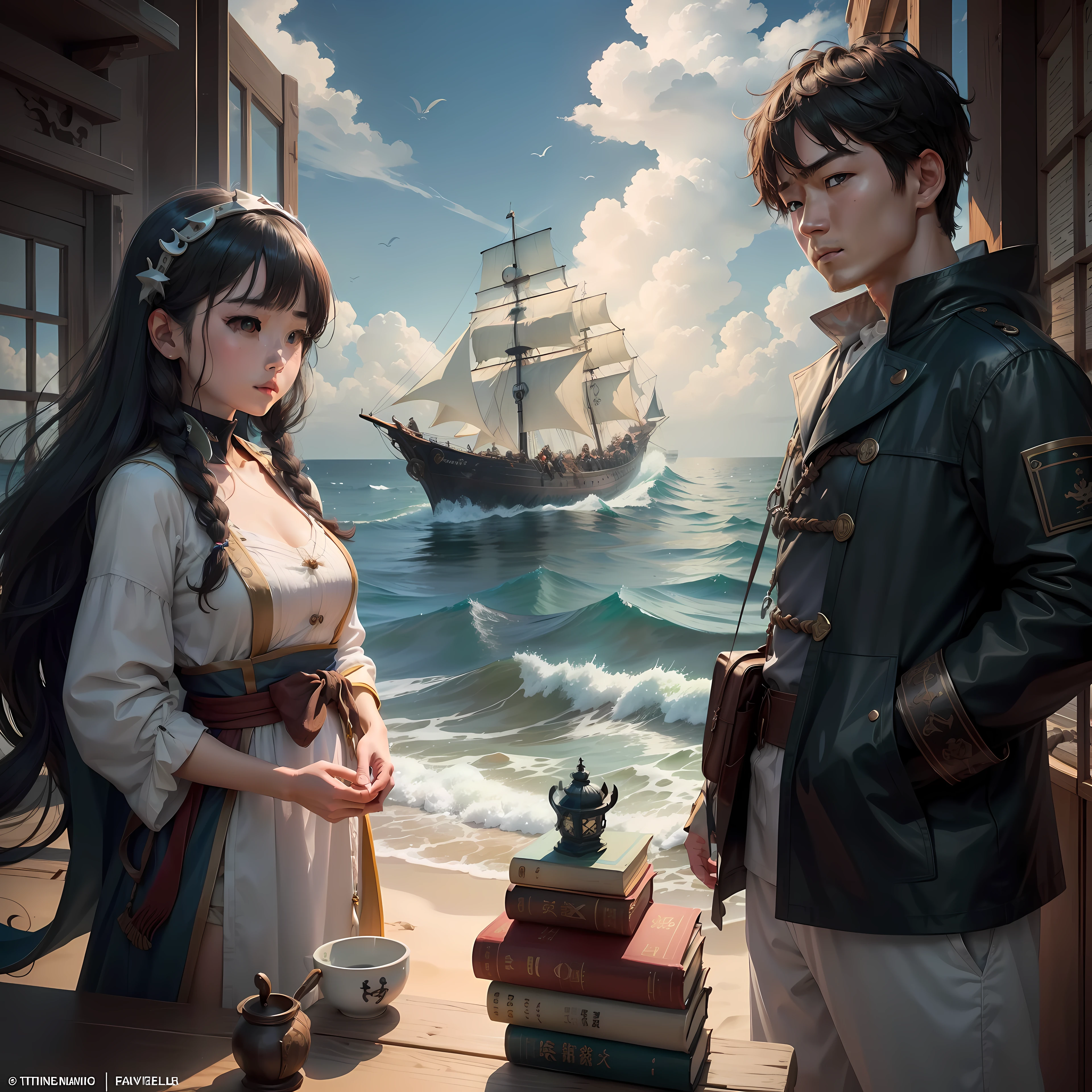 titles: 「Sea Adventurer's Ocean Exploration」

one day、Sea Adventurer(The name of the hero)While listening to the sound of the wind and waves、I lived a peaceful life in a seaside village。Once、hem(Her)finds a mysterious statue on the seaside。Near the statue is an ancient book.、There was a secret spell written there that manipulated the power of the sea。

He was excited(Her)ha、Embark on a great adventure with your shark buddies。The goal of the adventure is、It's about keeping the ocean clean.。More garbage and dirt dumped in the sea、The protagonist, who realizes that the sea creatures are in danger,、We are determined to change that.。

however、Using spell powers is risky。The main character is、Pirates plotting to exploit the power of the sea,、You will have a conflict with the sea spirits who want to protect the power of nature。Working with your friends to face various challenges、hem(Her)Find your beliefs、Will grow。

In this adventure、The protagonist makes use of his outrageous personality and comradeship、Protecting the ocean、You'll find a way to make it beautiful。And in the end、Building Coexistence with the Sea、Learn how to use the power of spells correctly.。

「Sea Adventurer's Ocean Exploration」ha、Courage and friendship、It is a moving adventure story about the preciousness of nature。The growth of the protagonist and the appearance of him facing difficulties win the hearts of readers。