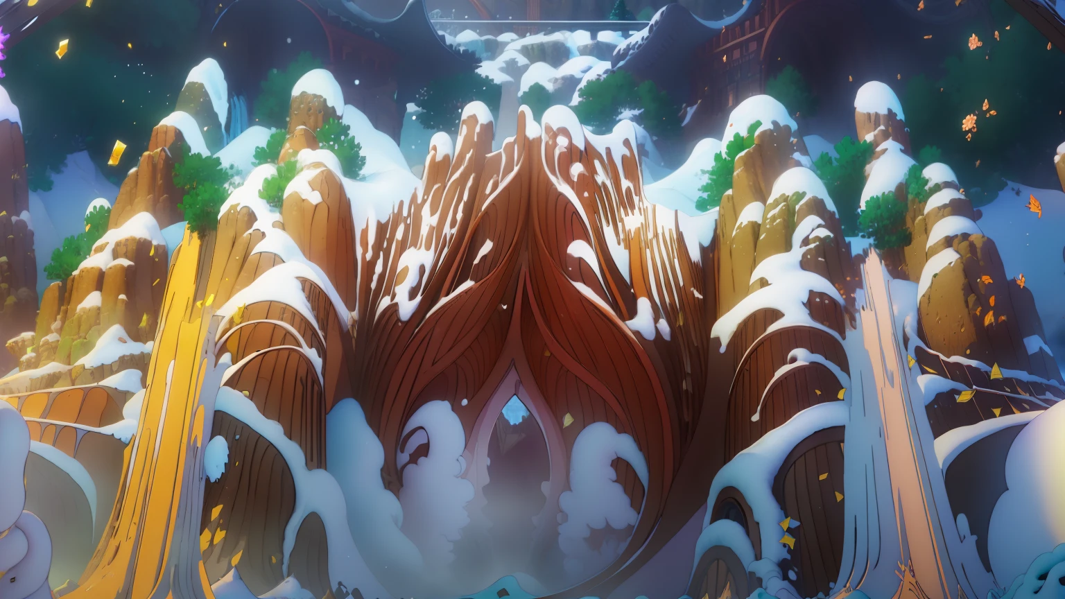 masterpiece, best quality, high quality, extremely detailed CG unity 8k wallpaper, The vast and quiet taiga stretches to the horizon, with dense green trees grouped in deep harmony, as the fresh breeze whispers through their leaves and crystal snow lies on the frozen ground, creating a stunning and peaceful landscape, Bokeh, Depth of Field, HDR, bloom, Chromatic Aberration ,Photorealistic,extremely detailed, trending on artstation, trending on CGsociety, Intricate, High Detail, dramatic, art by midjourney